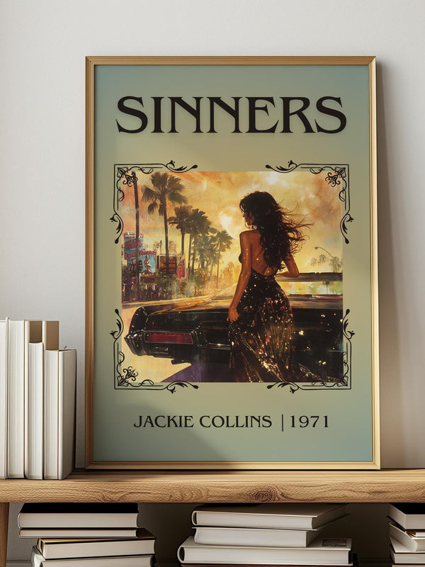 Sinners classic book art print in frame leaning in hallway – romance wall art