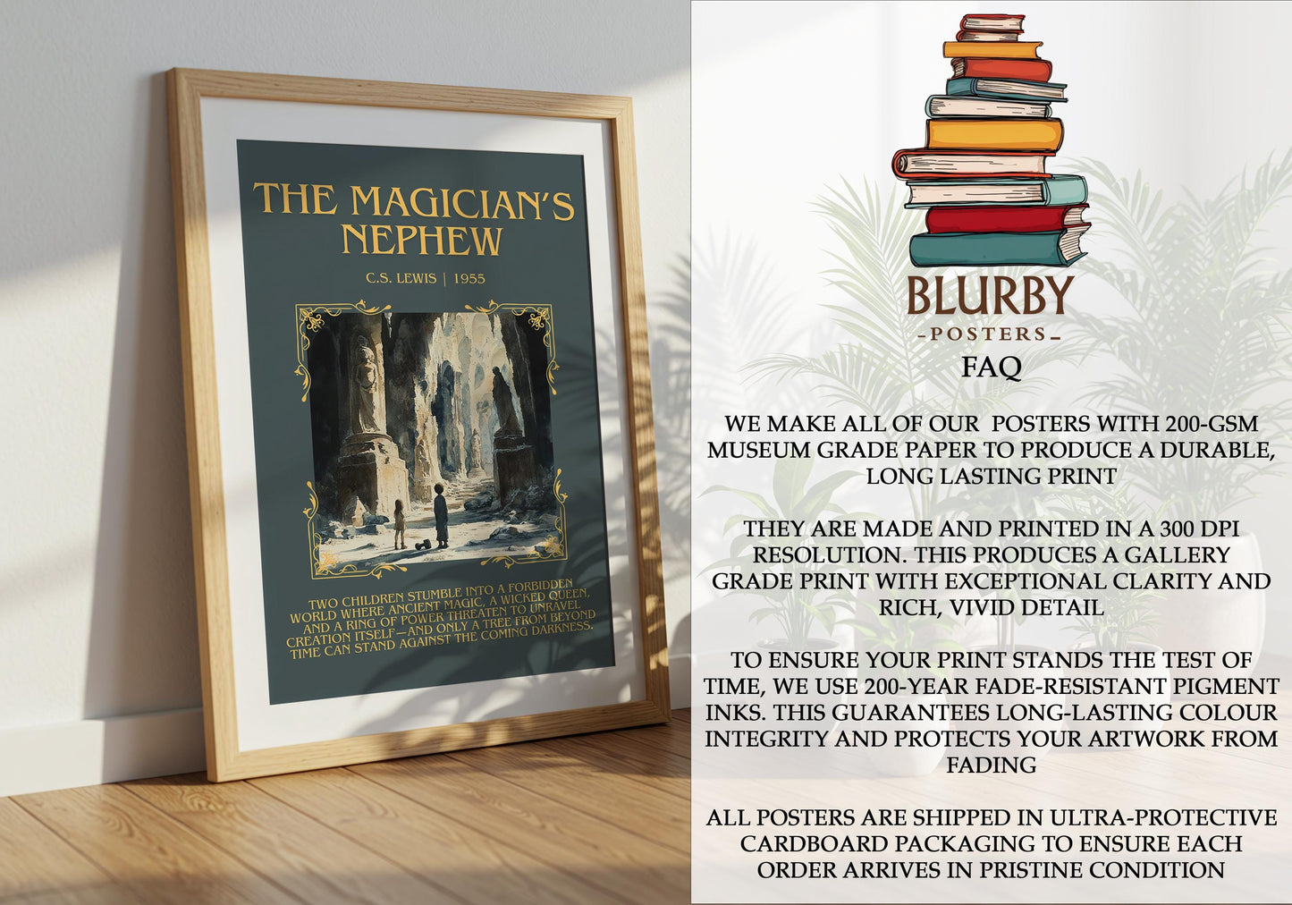 The Magician's Nephew by C.S. Lewis | Descriptive Book Poster | Blurby