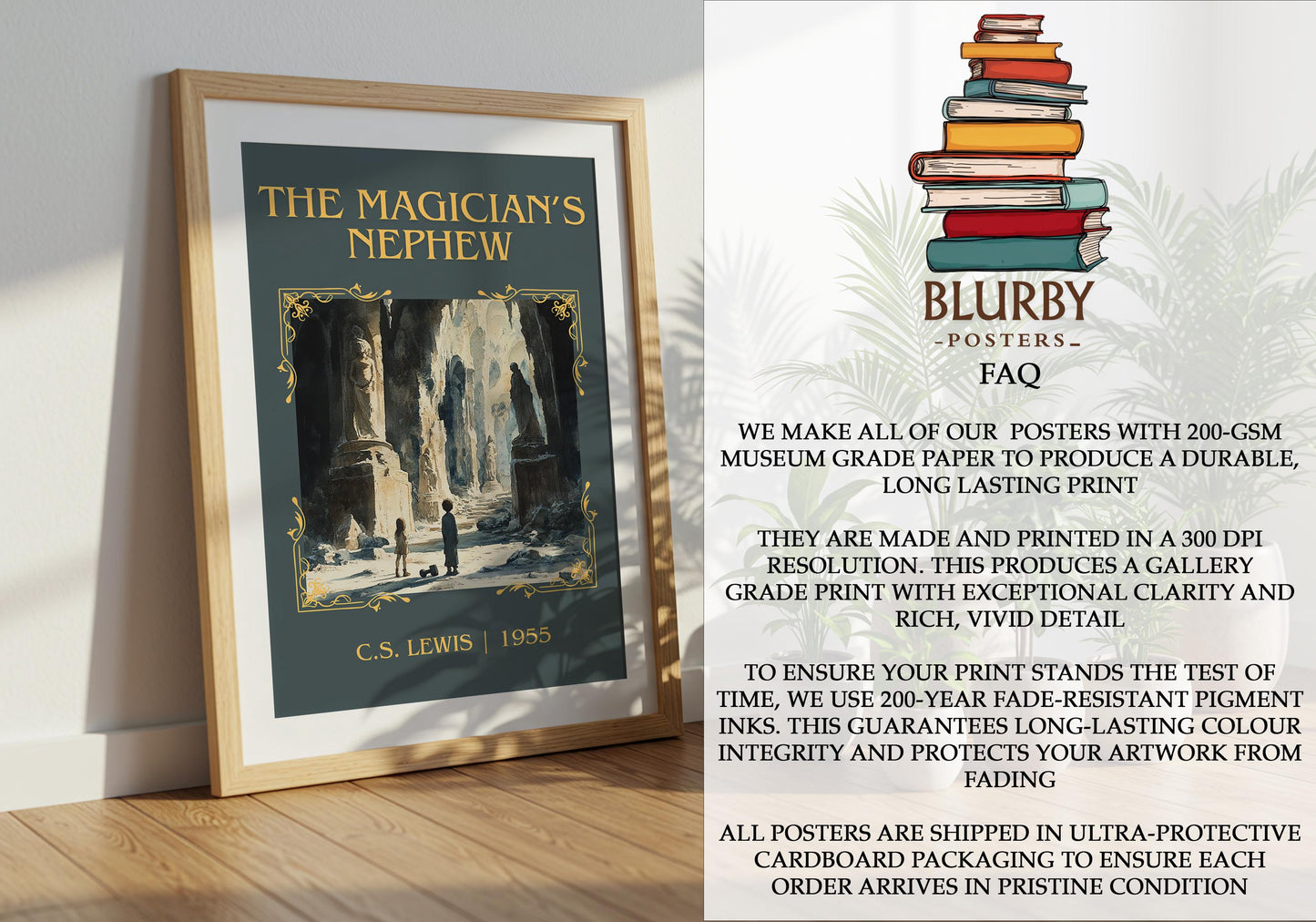 The Magician's Nephew by C.S. Lewis | Descriptive Book Poster | Minimalist