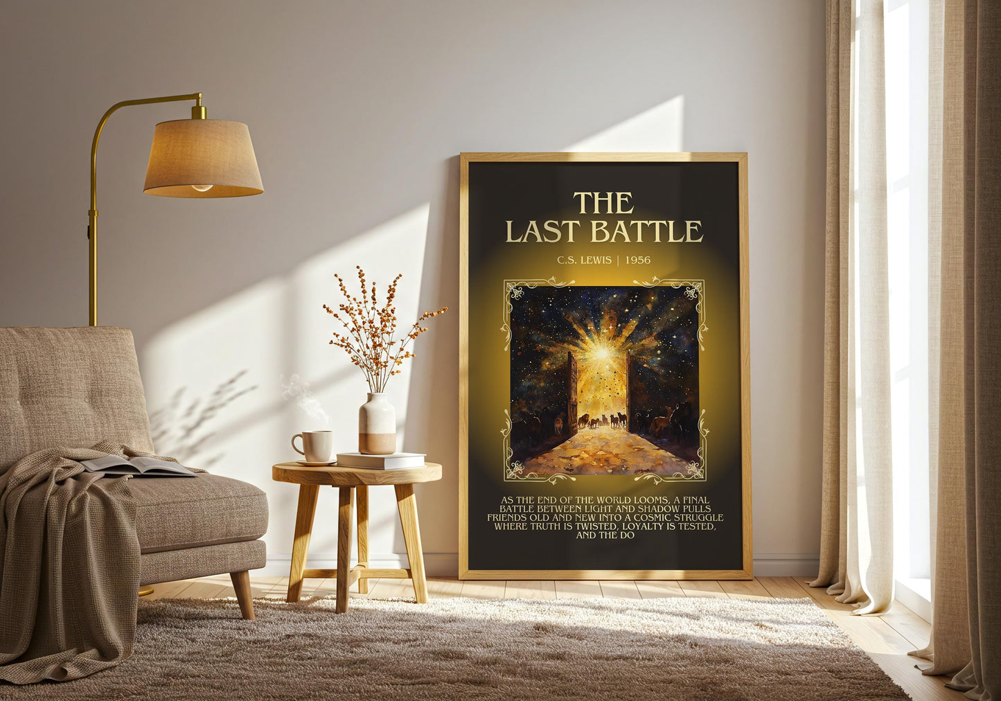 The Last Battle by C.S. Lewis | Descriptive Book Poster | Blurby