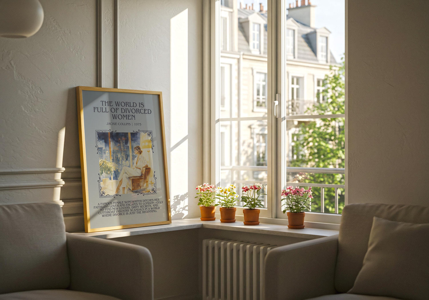 The World Is Full Of Divorced Women by Jackie Collins | Descriptive Book Poster | Blurby