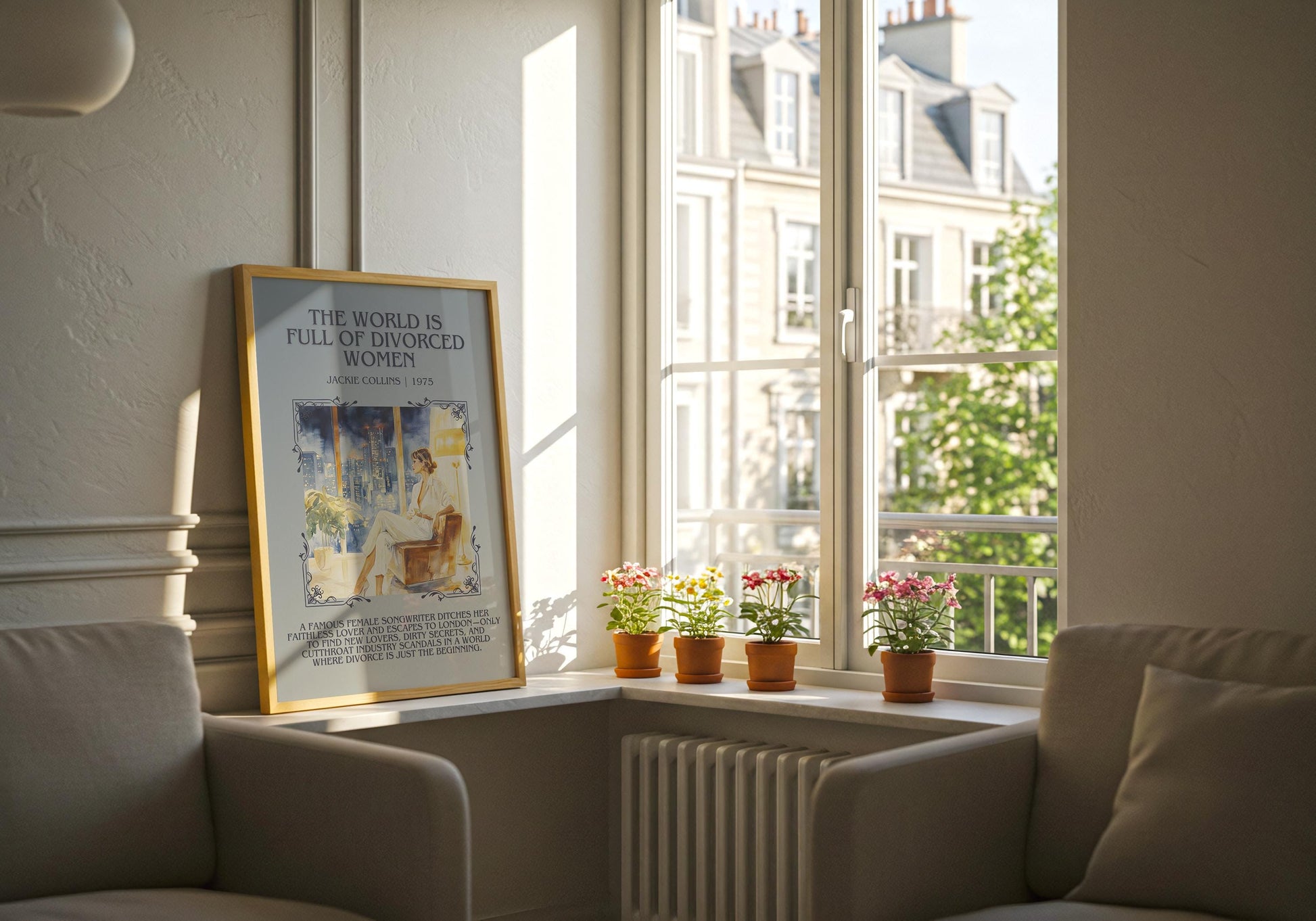 The World Is Full Of Divorced Women by Jackie Collins | Descriptive Book Poster | Blurby