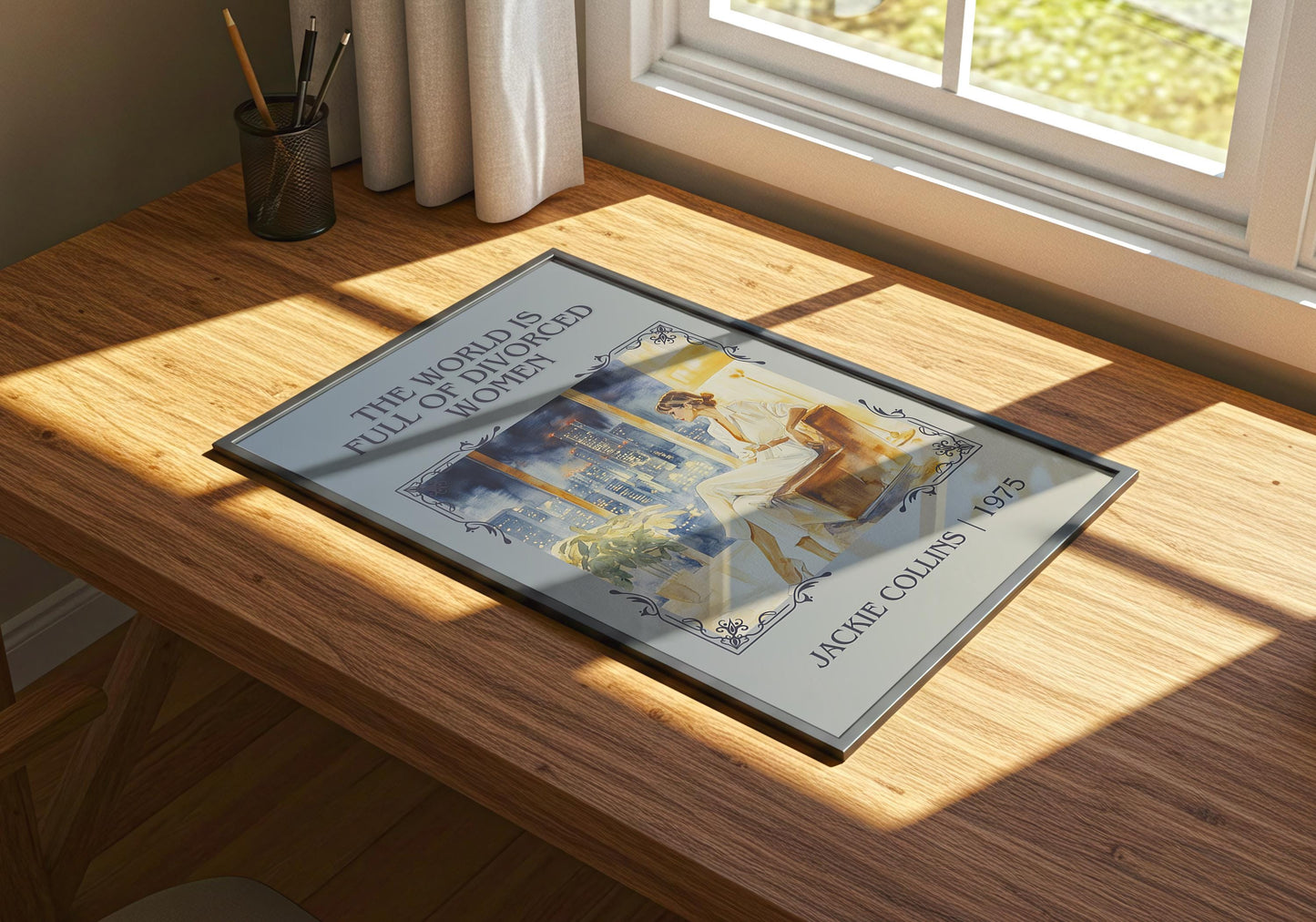 The World Is Full Of Divorced Women by Jackie Collins | Descriptive Book Poster | Minimalist