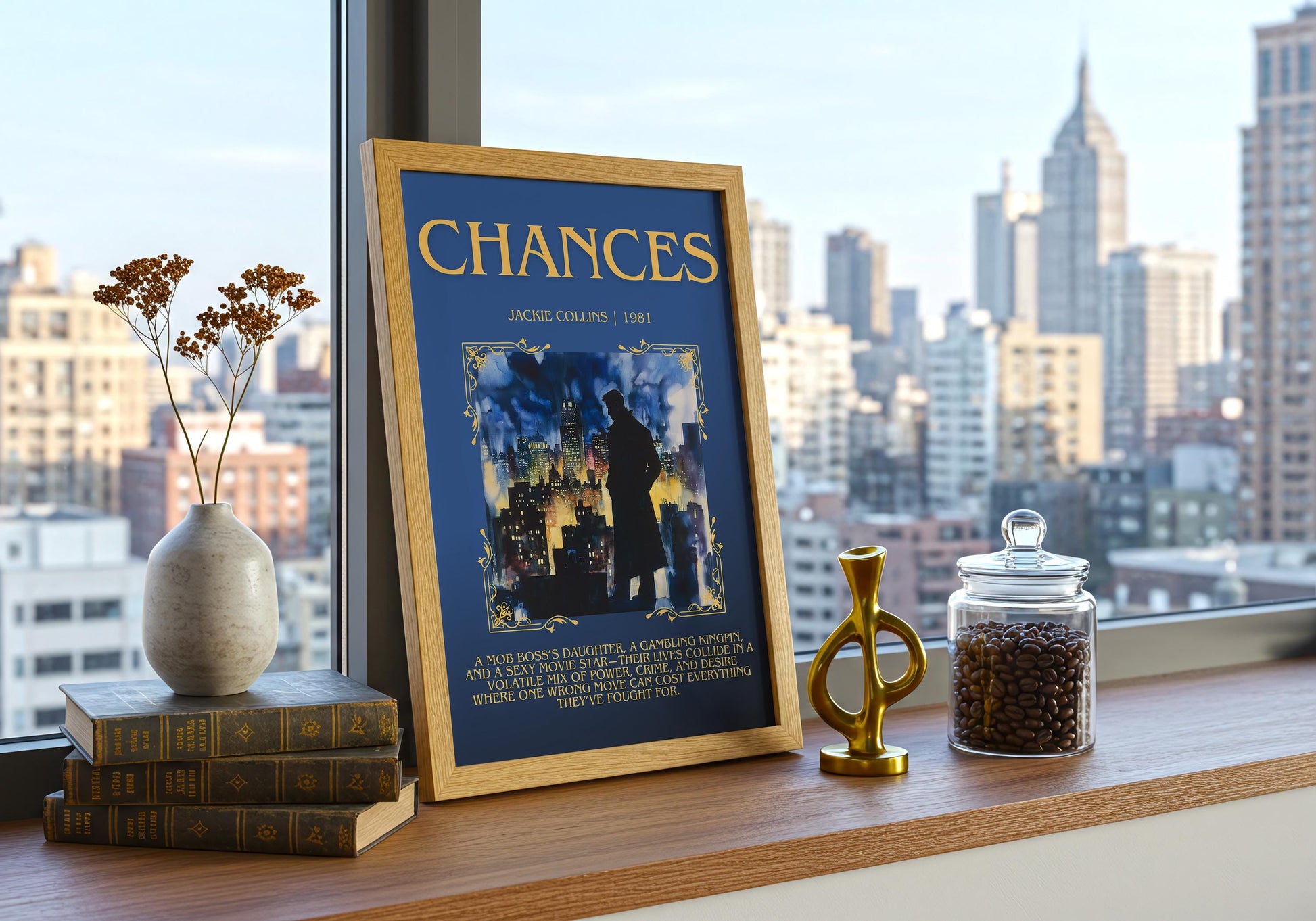 Chances by Jackie Collins | Descriptive Book Poster | Blurby