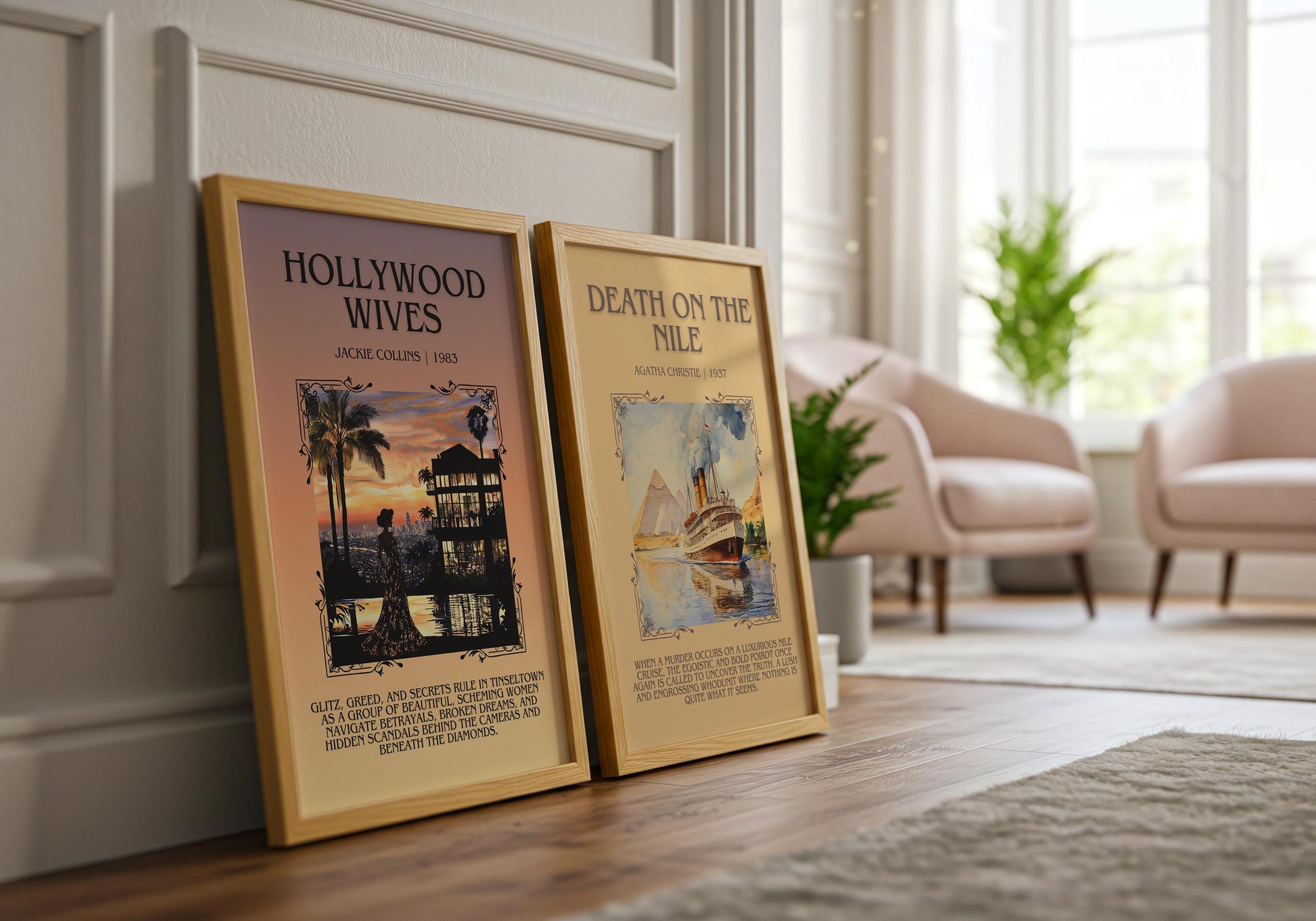 Hollywood Wives by Jackie Collins | Descriptive Book Poster | Blurby