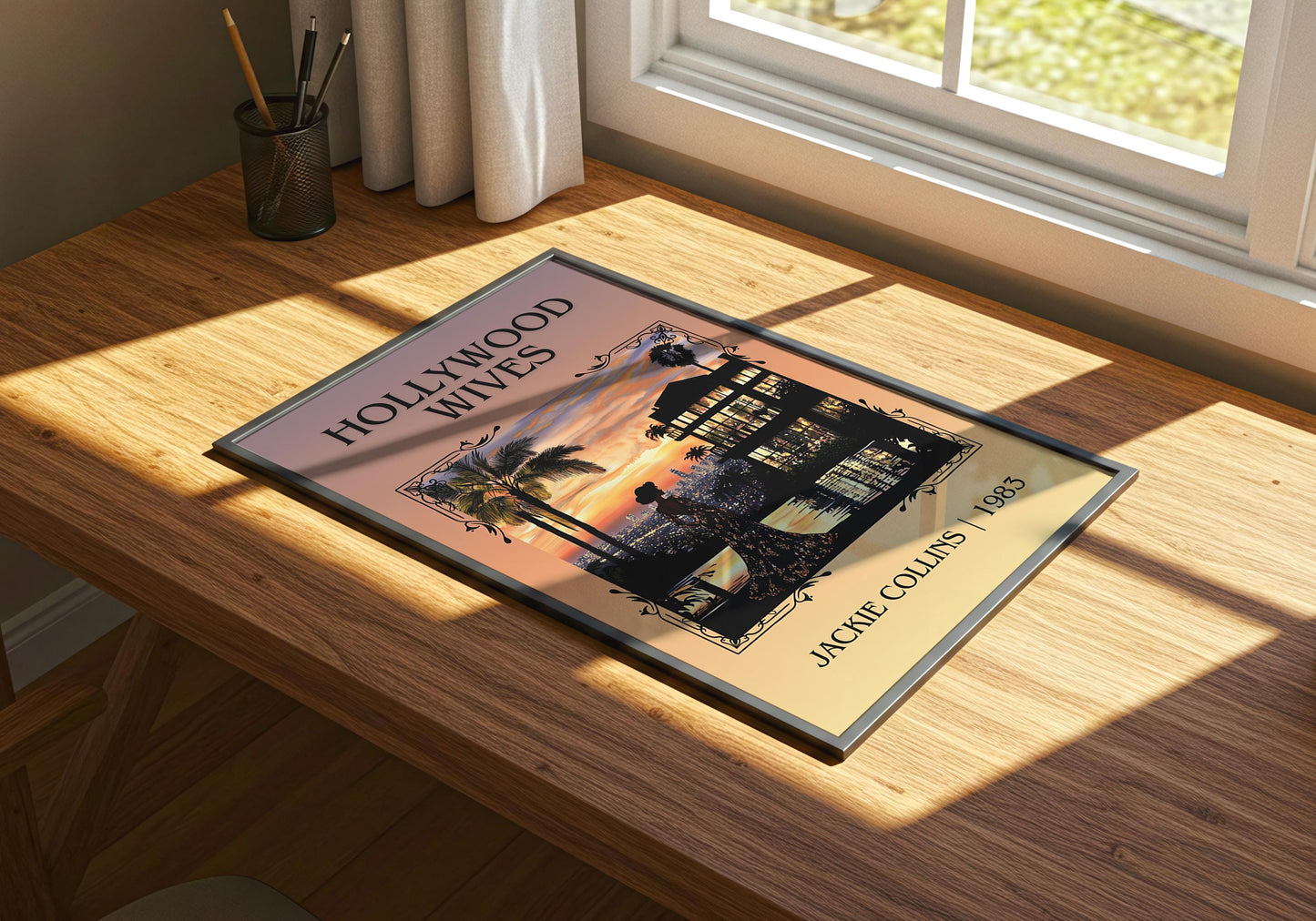 Hollywood Wives by Jackie Collins | Descriptive Book Poster | Minimalist