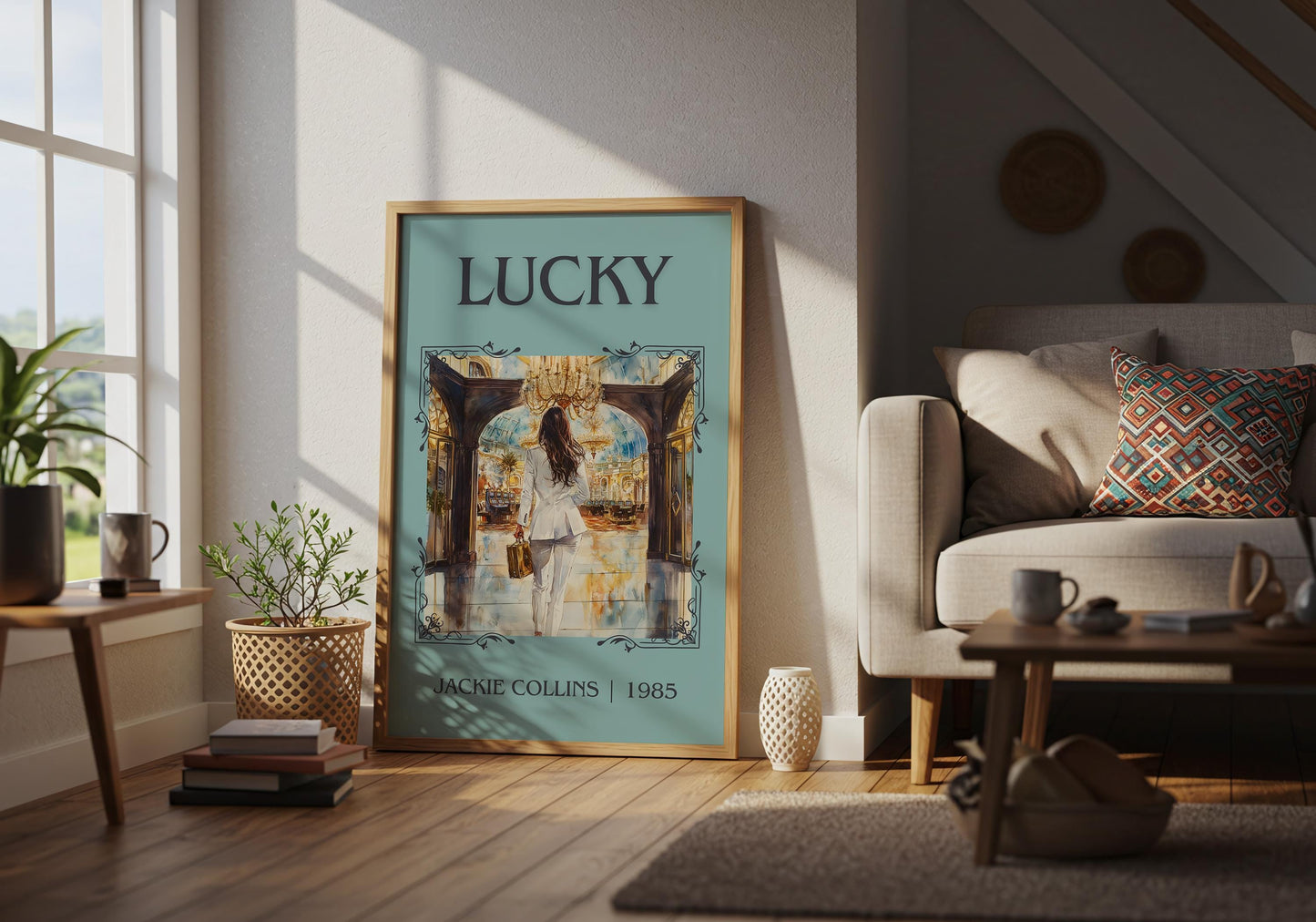 Lucky by Jackie Collins | Descriptive Book Poster | Minimalist
