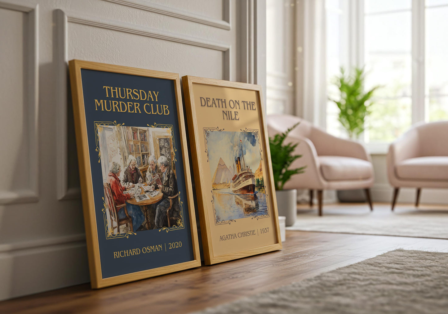 Thursday Murder Club by Richard Osman | Descriptive Book Poster | Minimalist