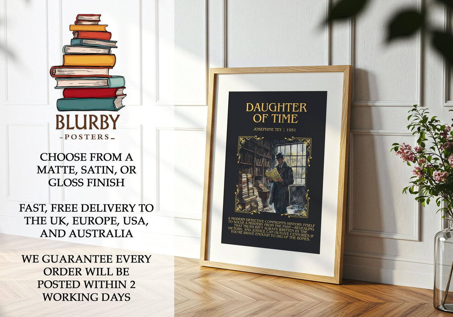 Daughter Of Time by Josephine They | Descriptive Book Poster | Blurby