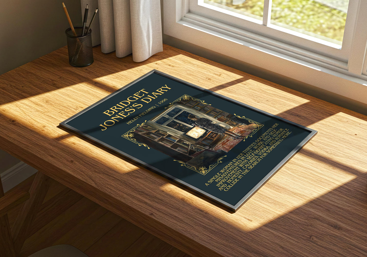 Bridget Jones's Diary by Helen Fielding | Descriptive Book Poster | Blurby