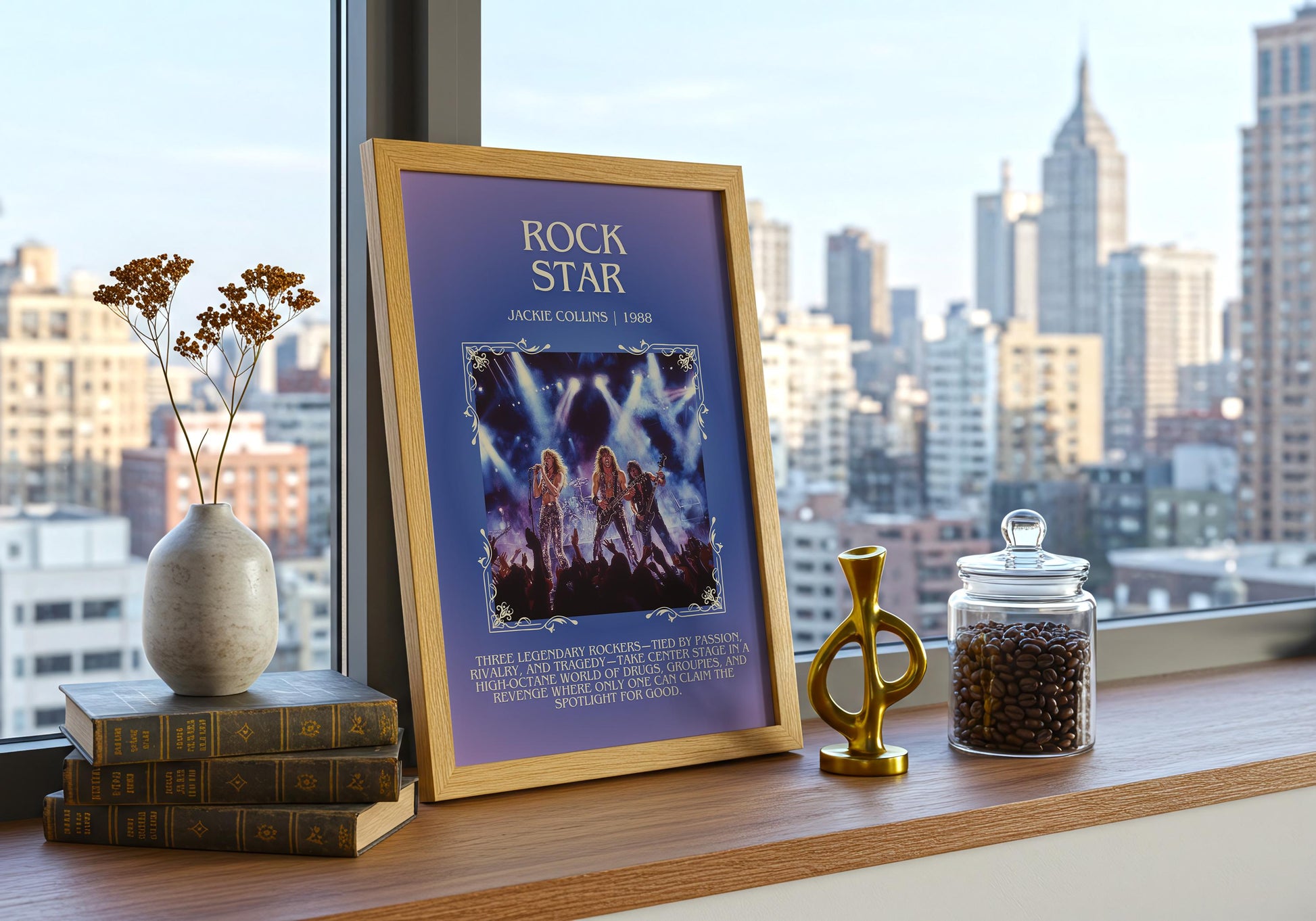 Rockstar by Jackie Collins | Descriptive Book Poster | Blurby