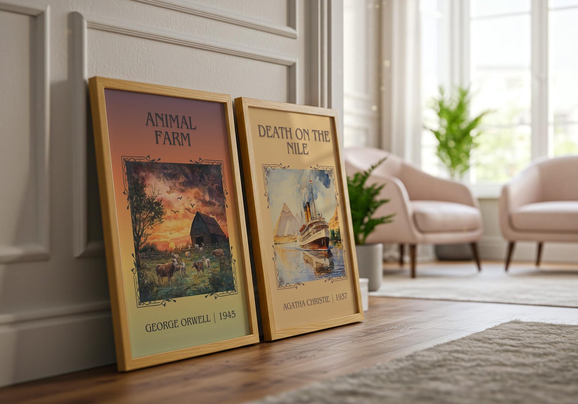 Animal Farm by George Orwell | Descriptive Book Poster | Minimalist