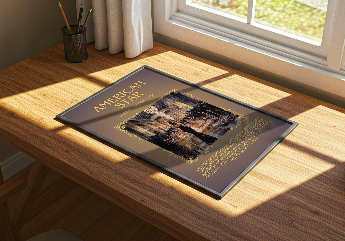 American Star by Jackie Collins | Descriptive Book Poster | Blurby