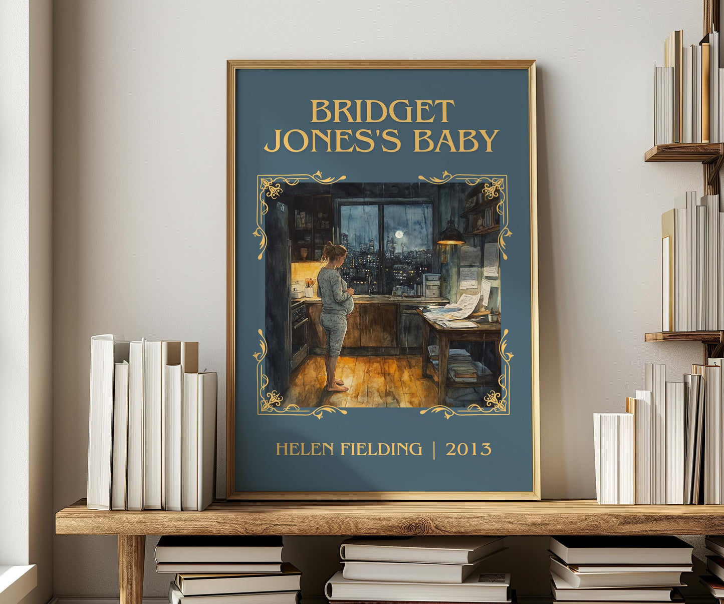 Bridget Jones's Baby by Helen Fielding | Descriptive Book Poster | Minimalist