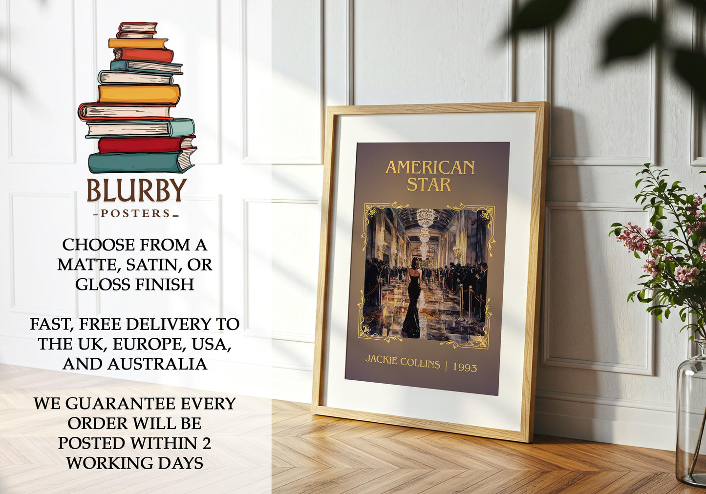 American Star book poster packaging – museum-quality print rolled in protective tube