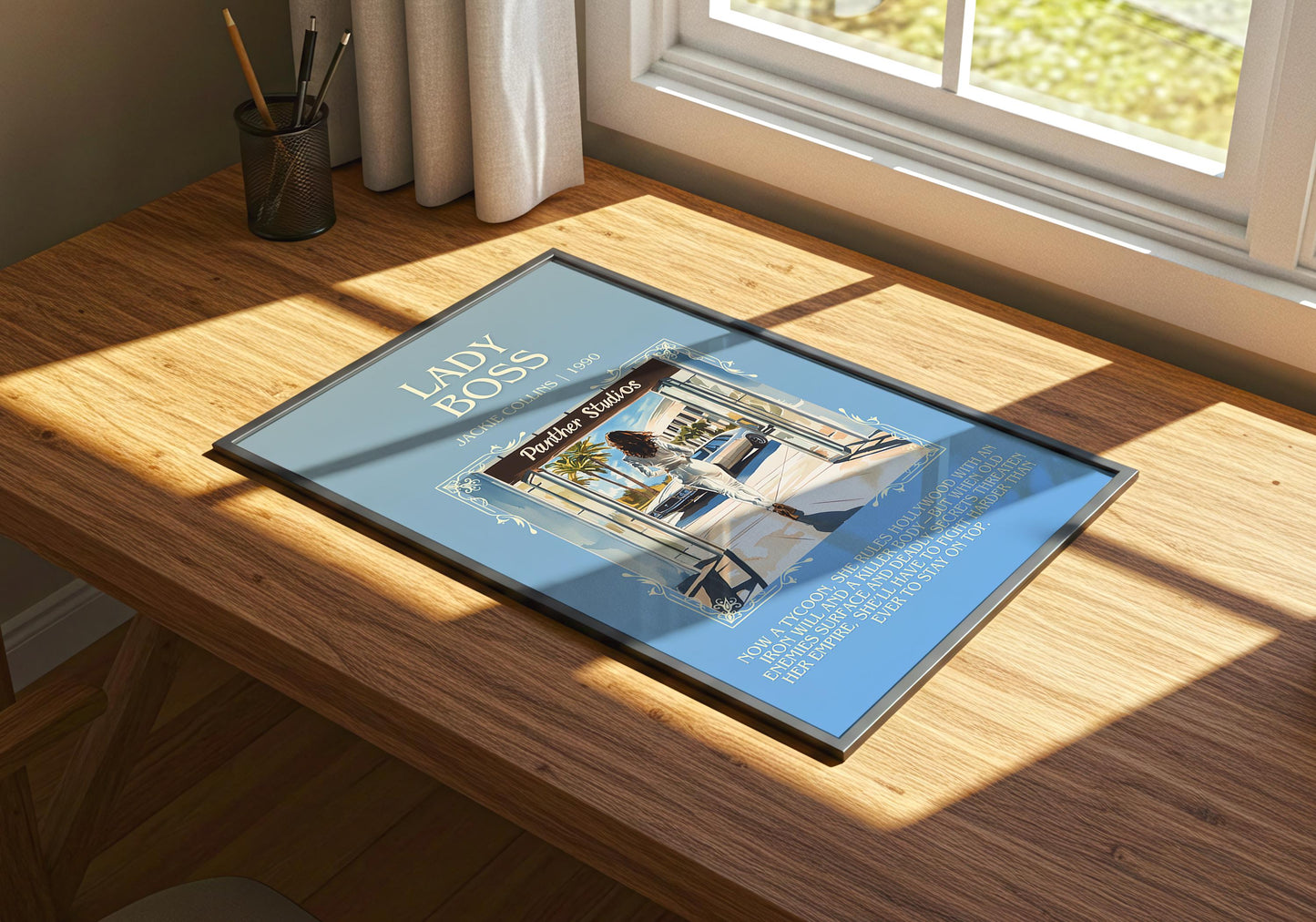 Lady Boss by Jackie Collins | Descriptive Book Poster | Blurby