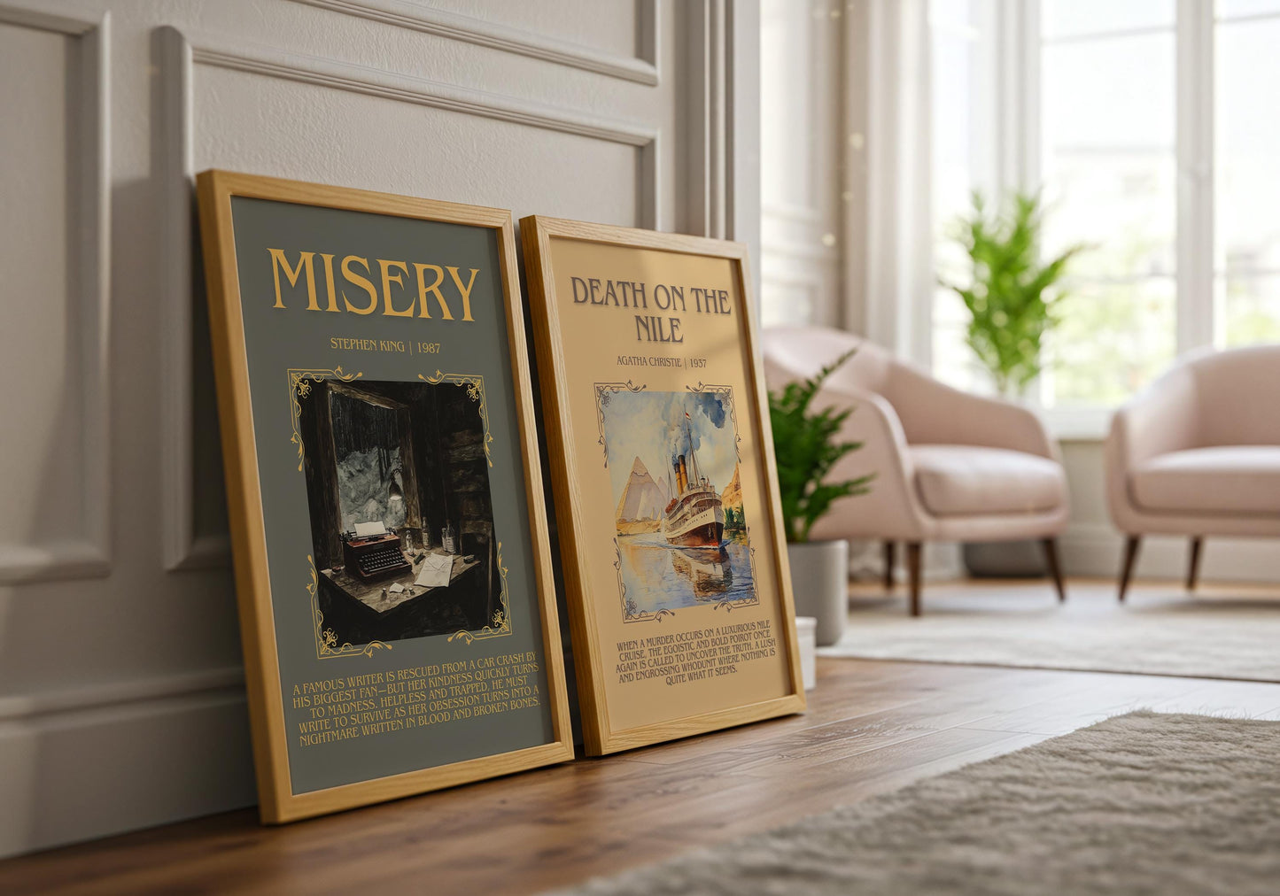 Misery by Stephen King | Descriptive Book Poster | Blurby