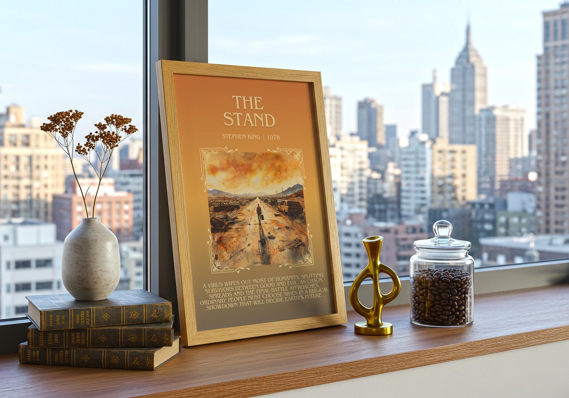 The Stand by Stephen King | Descriptive Book Poster | Blurby