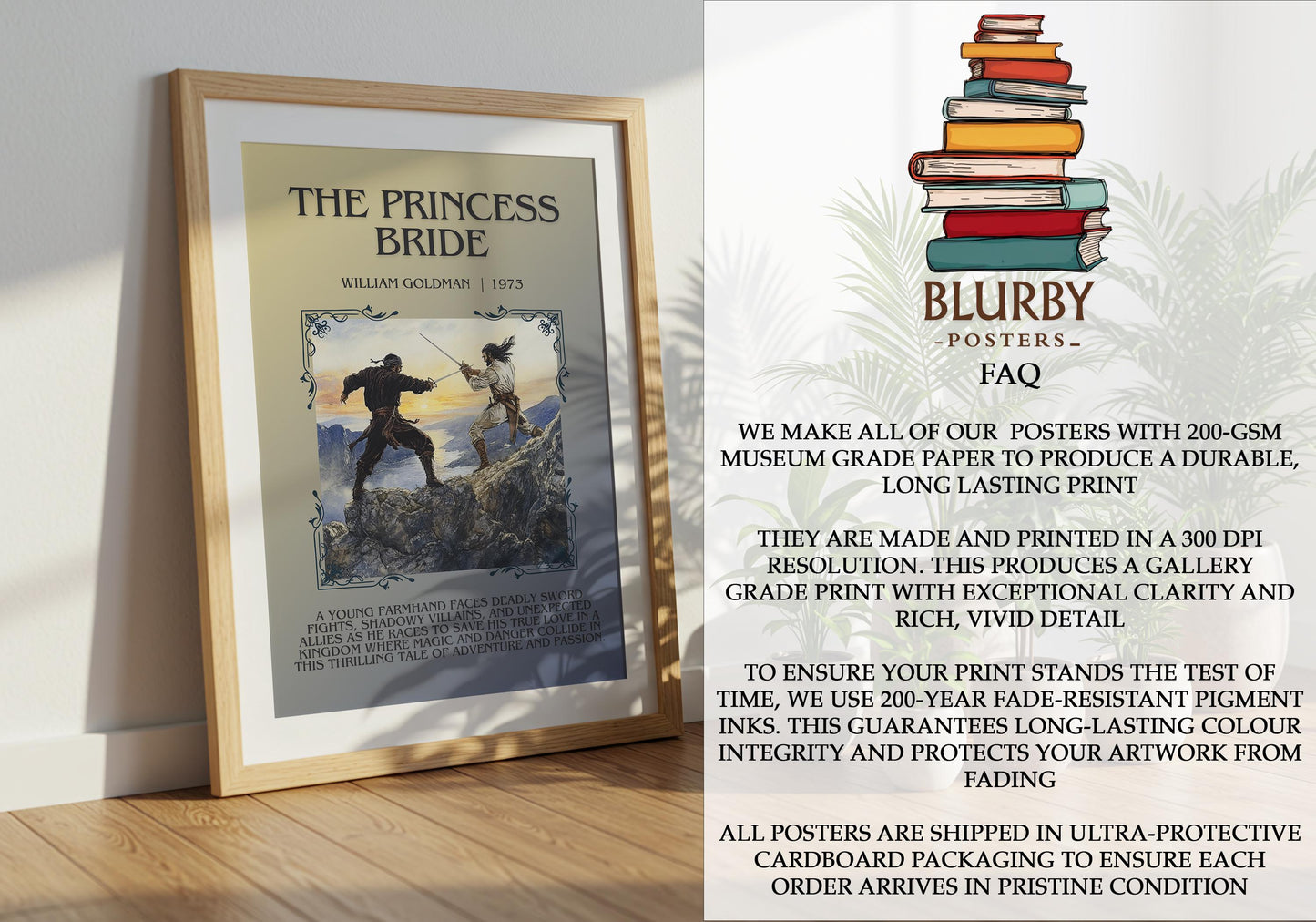 The Princess Bride by William Goldman | Descriptive Book Poster | Blurby