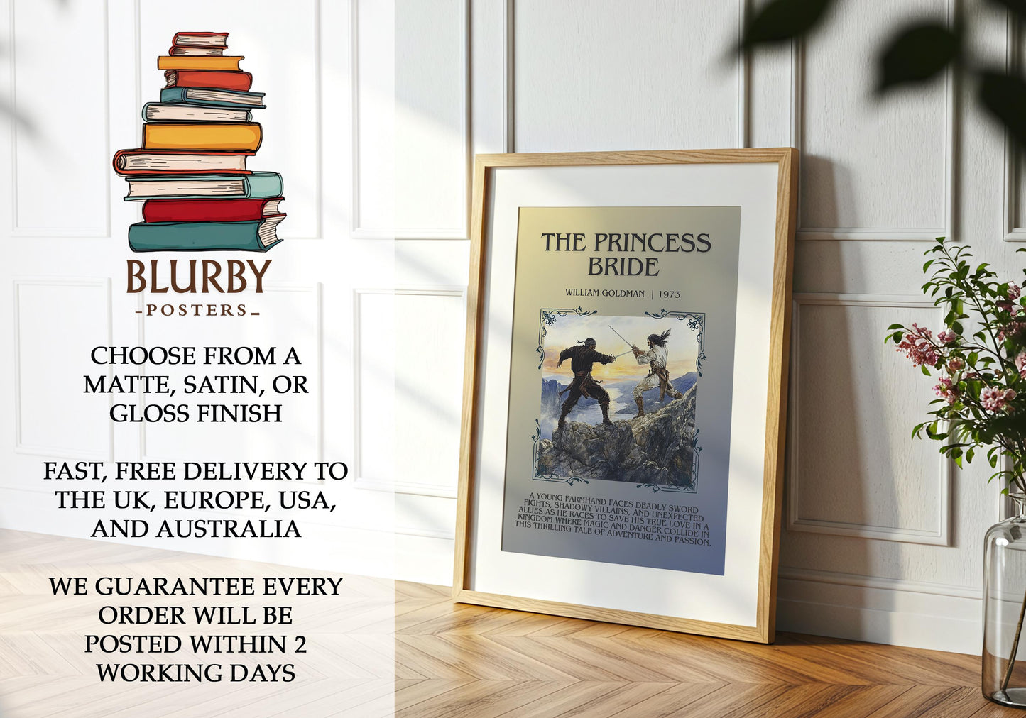 The Princess Bride by William Goldman | Descriptive Book Poster | Blurby