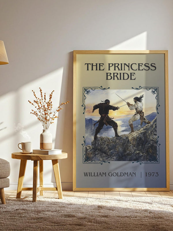 The Princess Bride classic book art print paper finish options – matte satin gloss