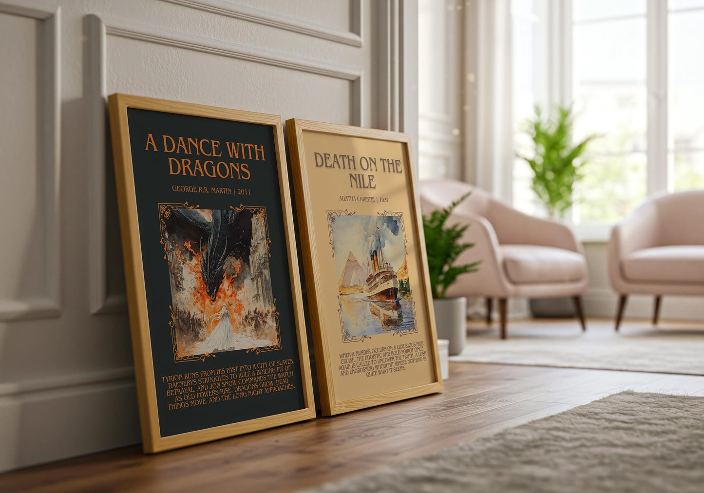 A Dance With Dragons by George R.R. Martin | Descriptive Book Poster | Blurby