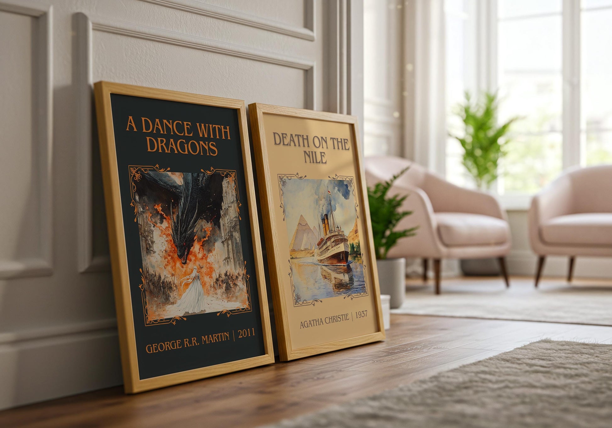 A Dance With Dragons by George R.R. Martin | Descriptive Book Poster | Minimalist