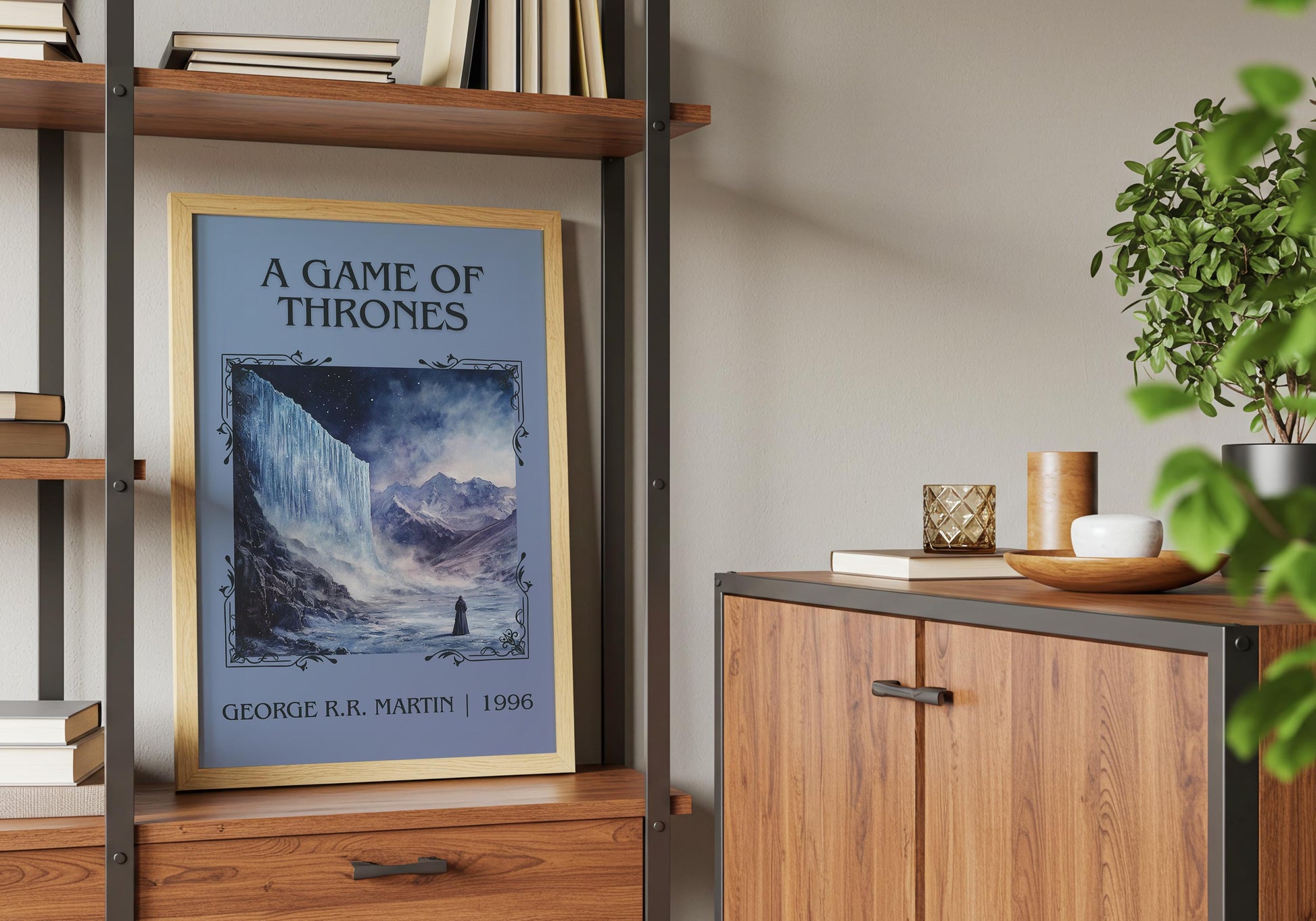 A Game Of Thrones by George R.R. Martin | Descriptive Book Poster | Minimalist