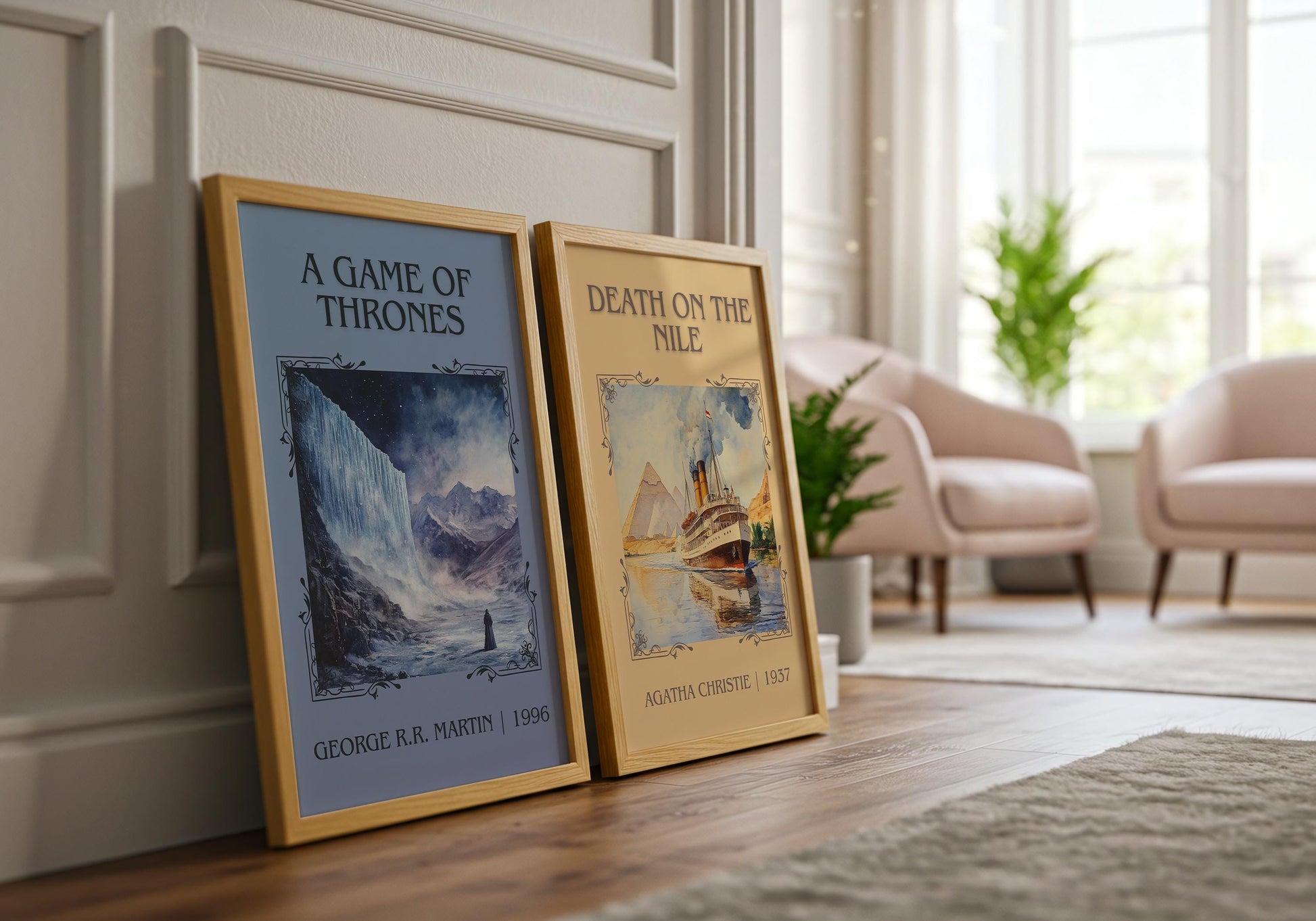 A Game Of Thrones by George R.R. Martin | Descriptive Book Poster | Minimalist
