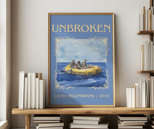 Unbroken by Laura Hillenbrand | Descriptive Book Poster | Minimalist