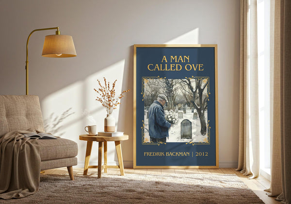 A Man Called Ove classic book art print paper finish options – matte satin gloss
