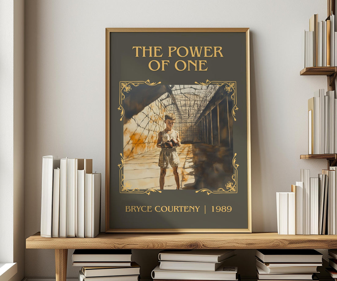 The Power Of One by Bryce Courtney | Descriptive Book Poster | Minimalist (mockup)