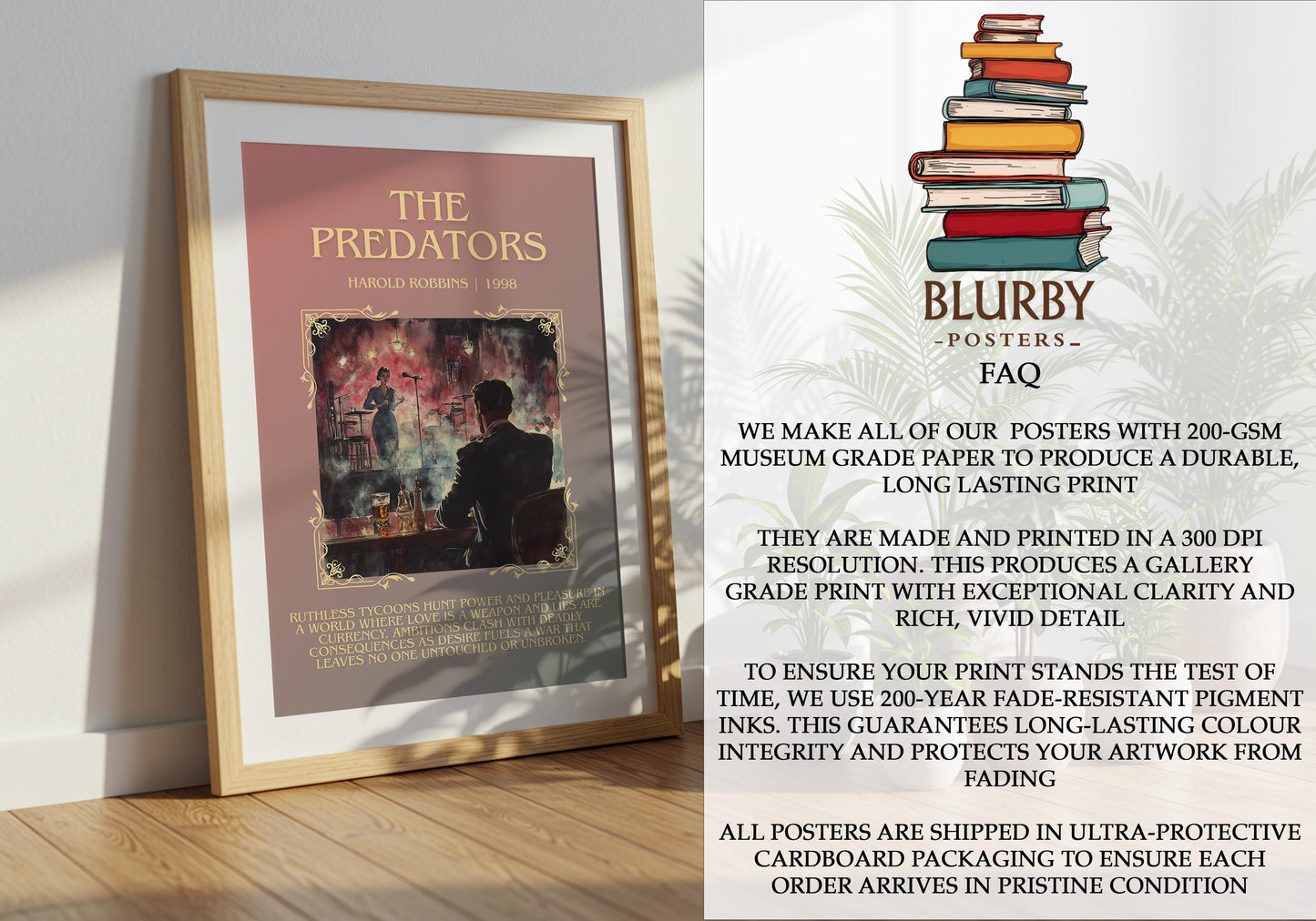 The Predators by Harold Robbins | Descriptive Book Poster | Blurby