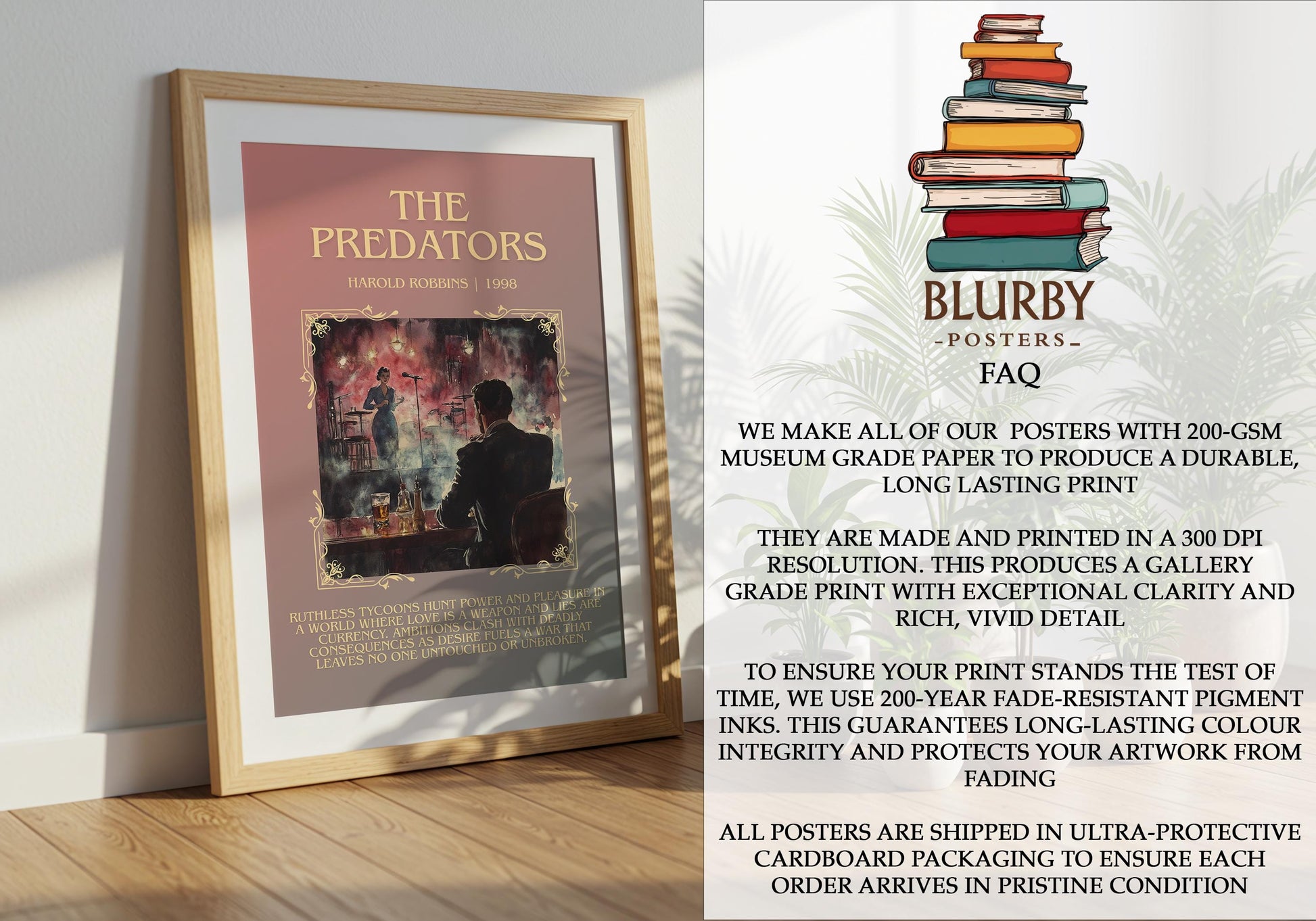 The Predators by Harold Robbins | Descriptive Book Poster | Blurby