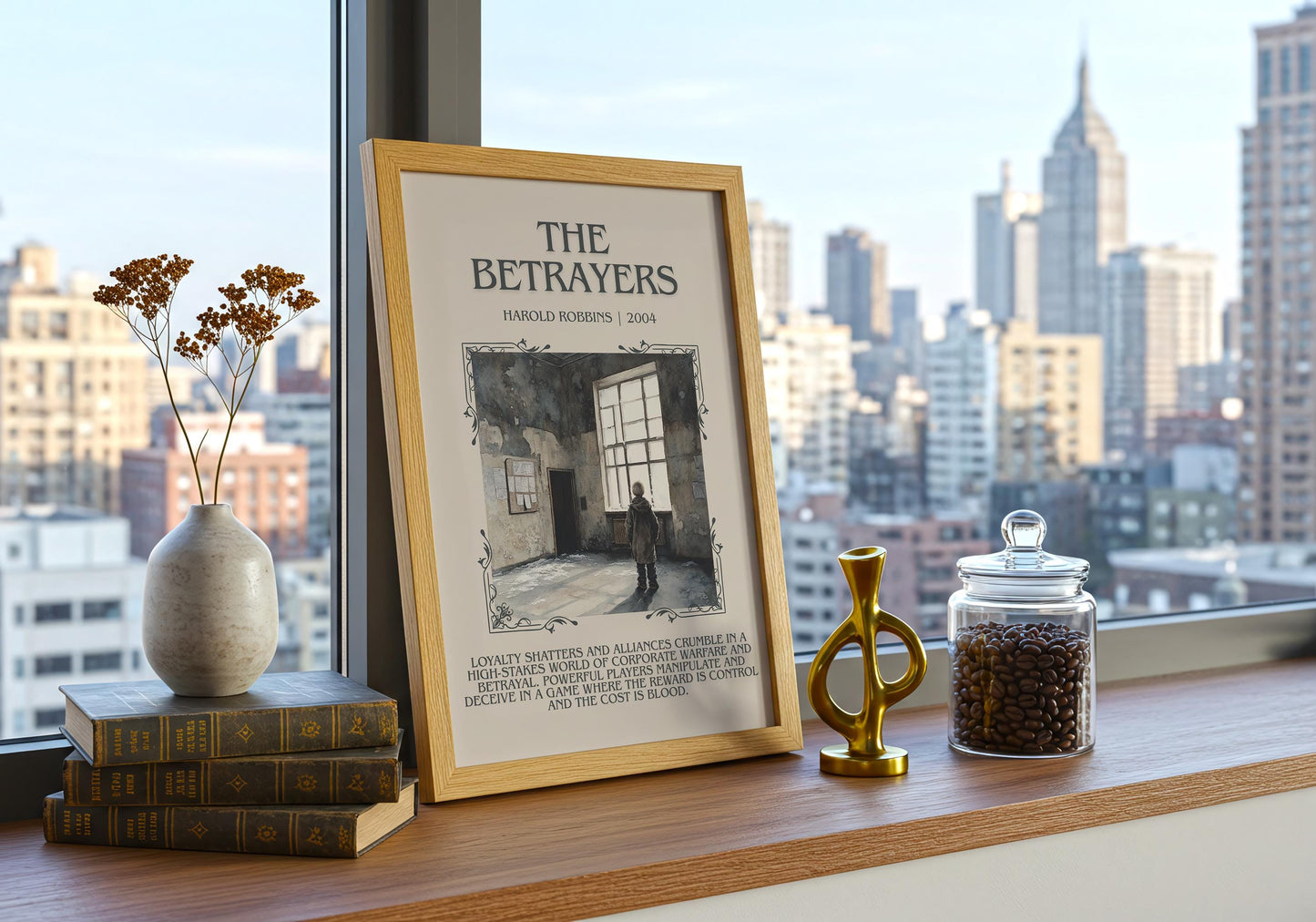 The Betrayers by Harold Robbins | Descriptive Book Poster | Blurby