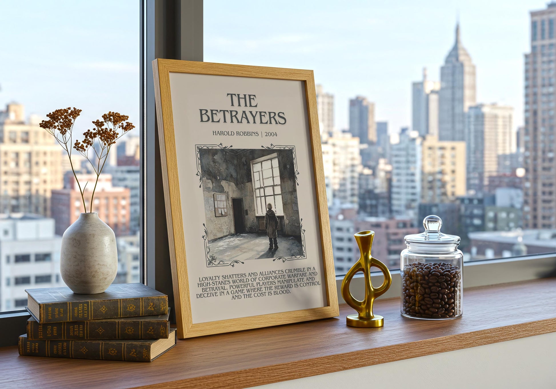 The Betrayers by Harold Robbins | Descriptive Book Poster | Blurby
