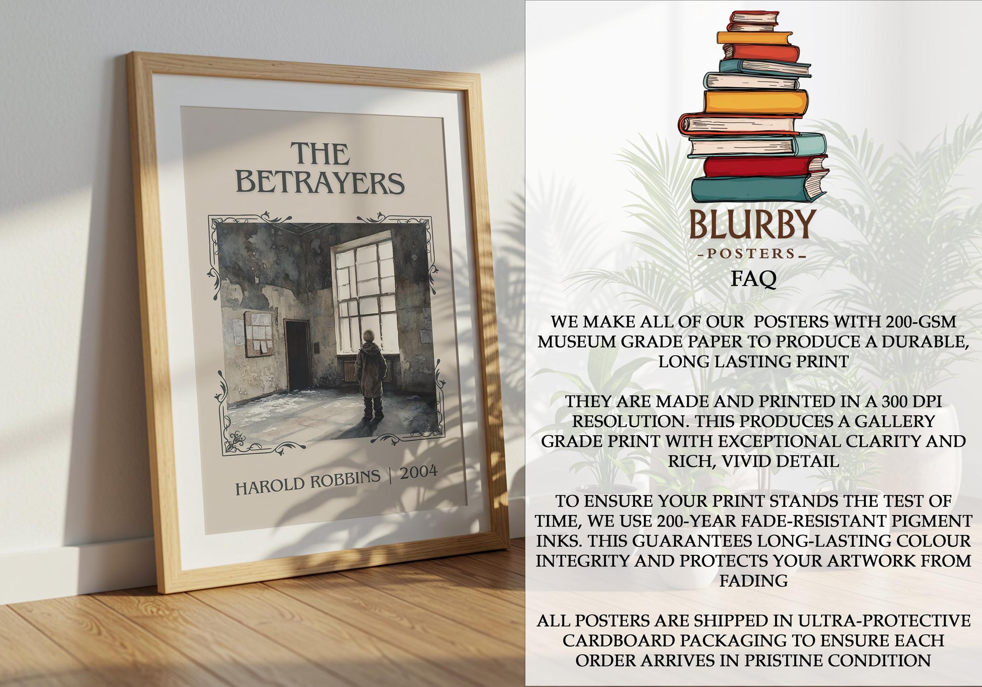 The Betrayers by Harold Robbins | Descriptive Book Poster | Minimalist