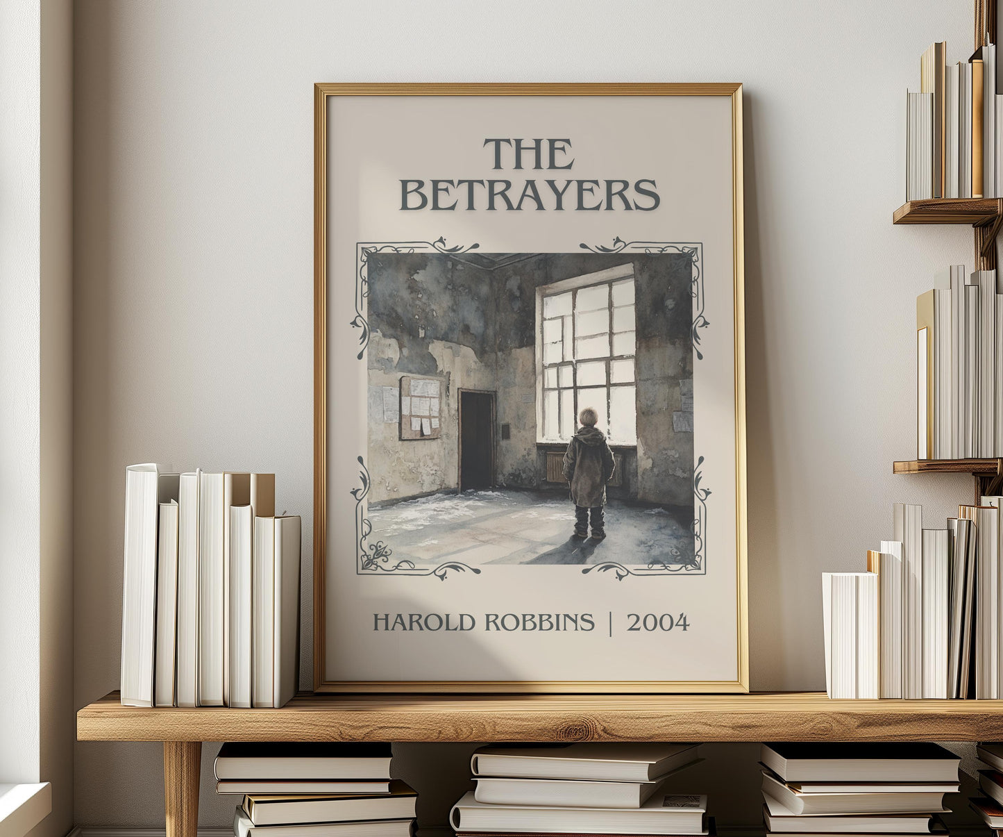 The Betrayers by Harold Robbins | Descriptive Book Poster | Minimalist