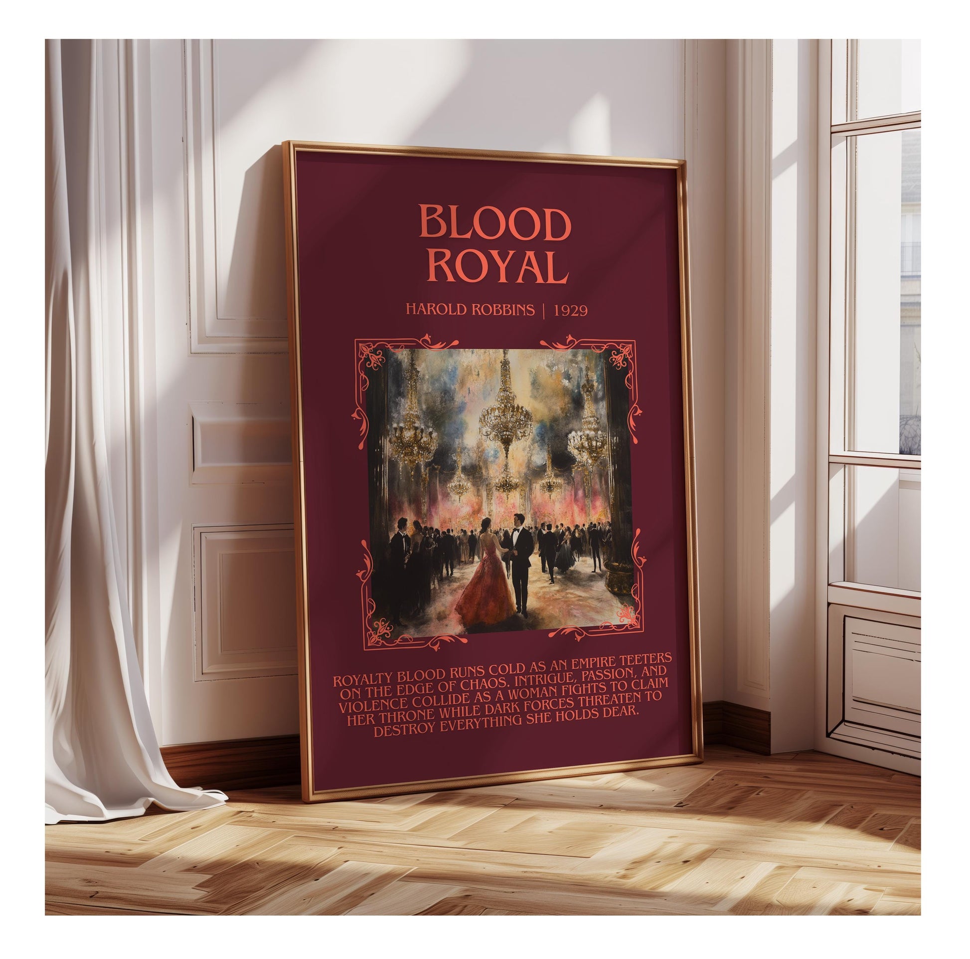 Blood Royal by Harold Robbins | Descriptive Book Poster | Blurby
