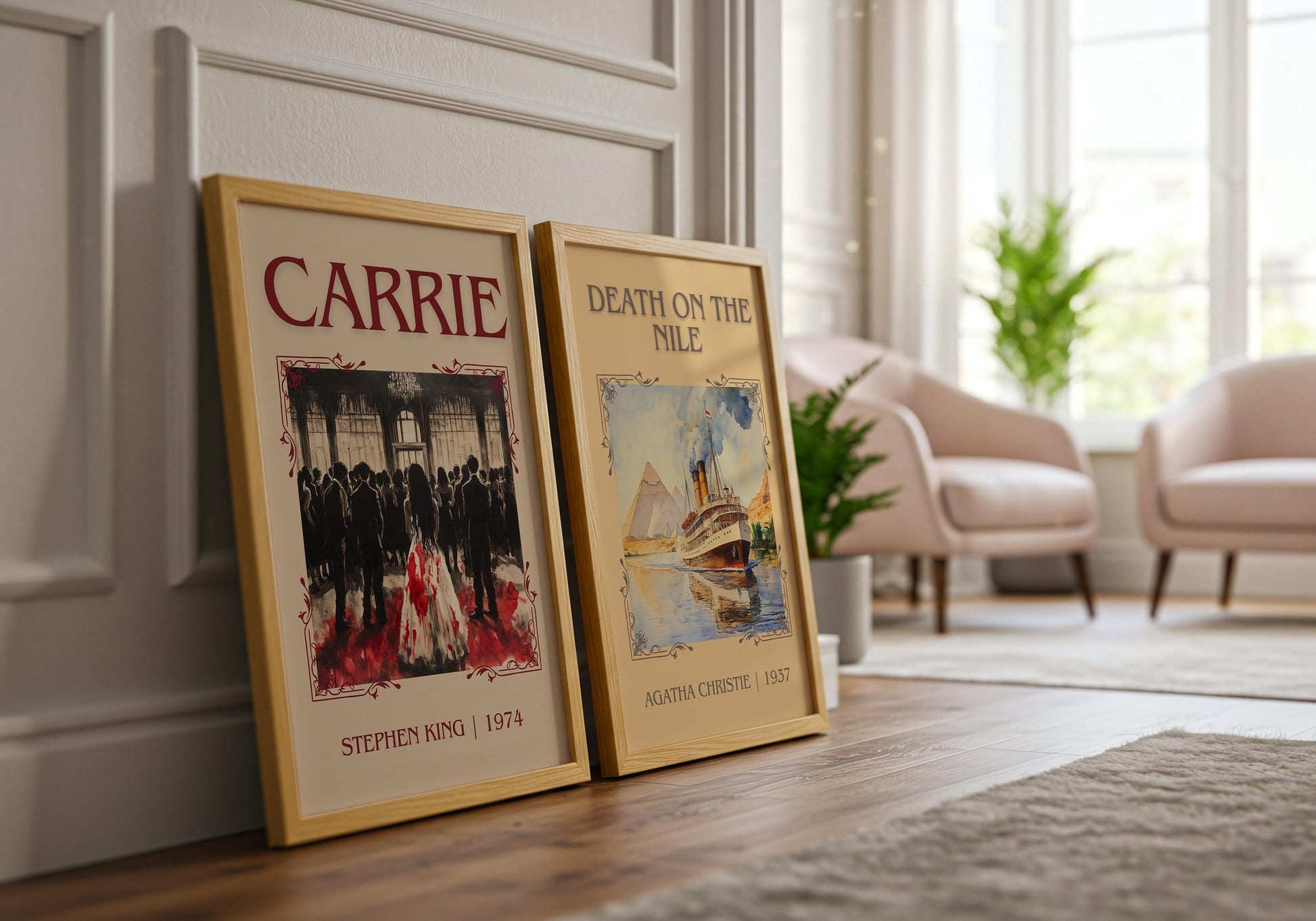 Carrie by Stephen King | Descriptive Book Poster | Minimalist