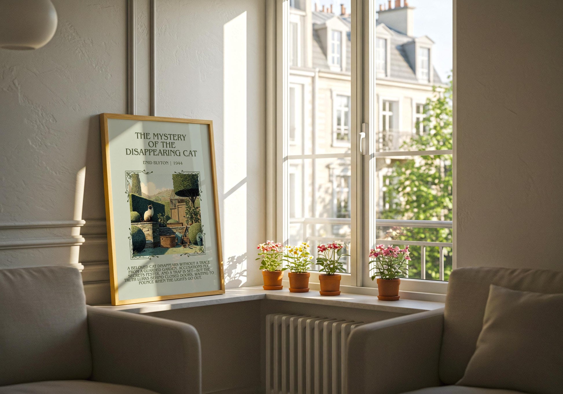 The Mystery Of The Disappearing Cat by Enid Blyton | Descriptive Book Poster | Blurby