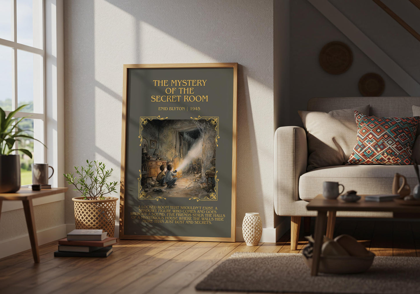 The Mystery Of The Secret Room by Enid Blyton | Descriptive Book Poster | Blurby