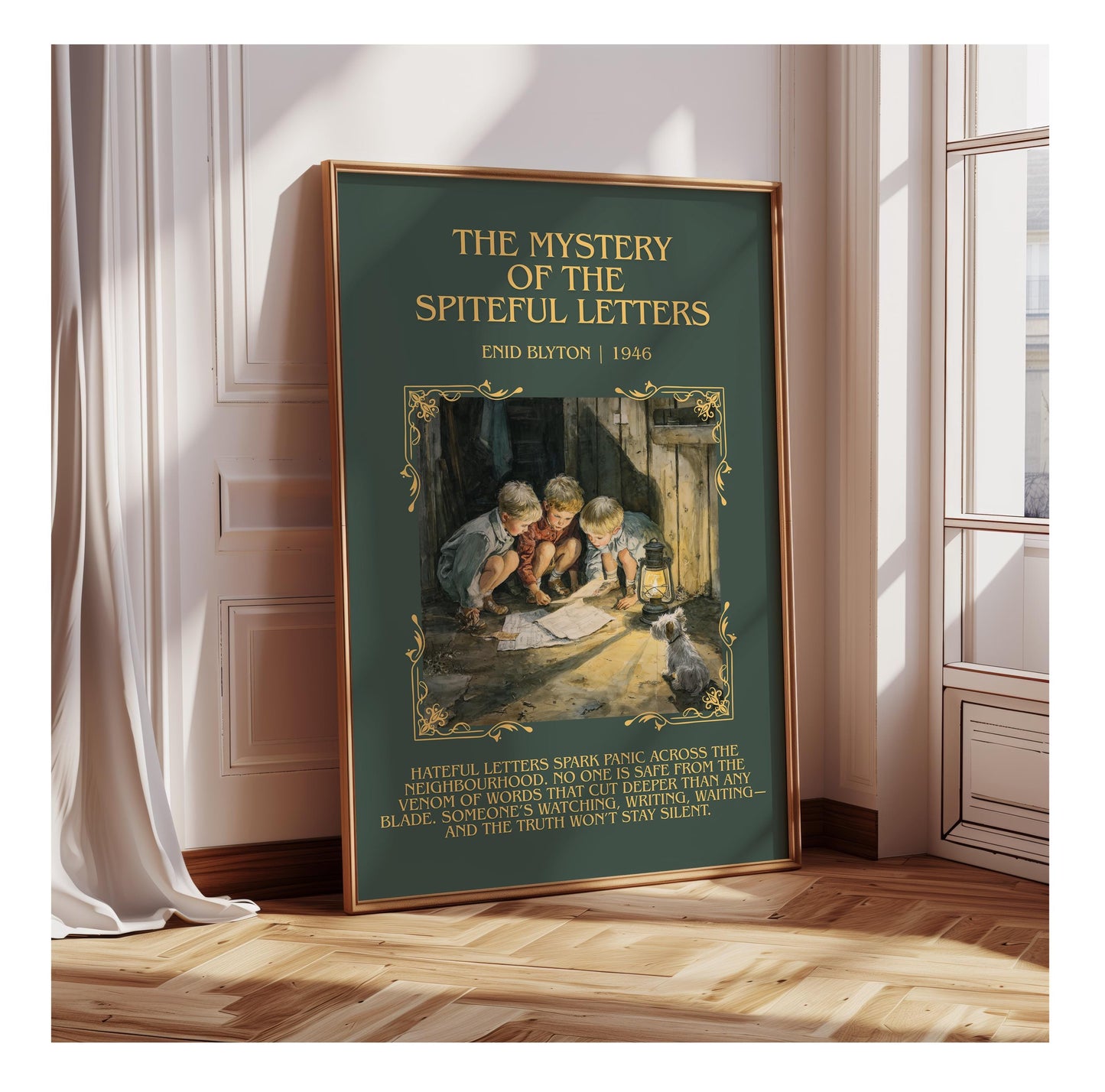 The Mystery Of The Spiteful Letters by Enid Blyton | Descriptive Book Poster | Blurby