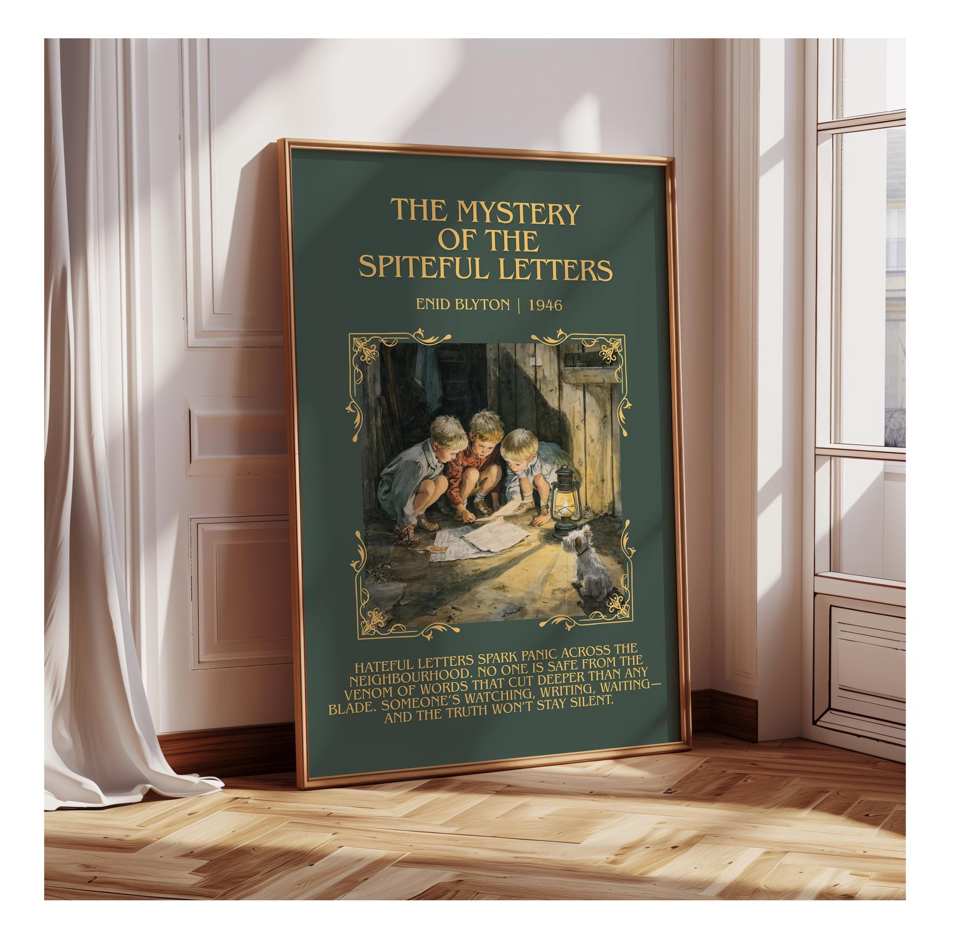 The Mystery Of The Spiteful Letters by Enid Blyton | Descriptive Book Poster | Blurby