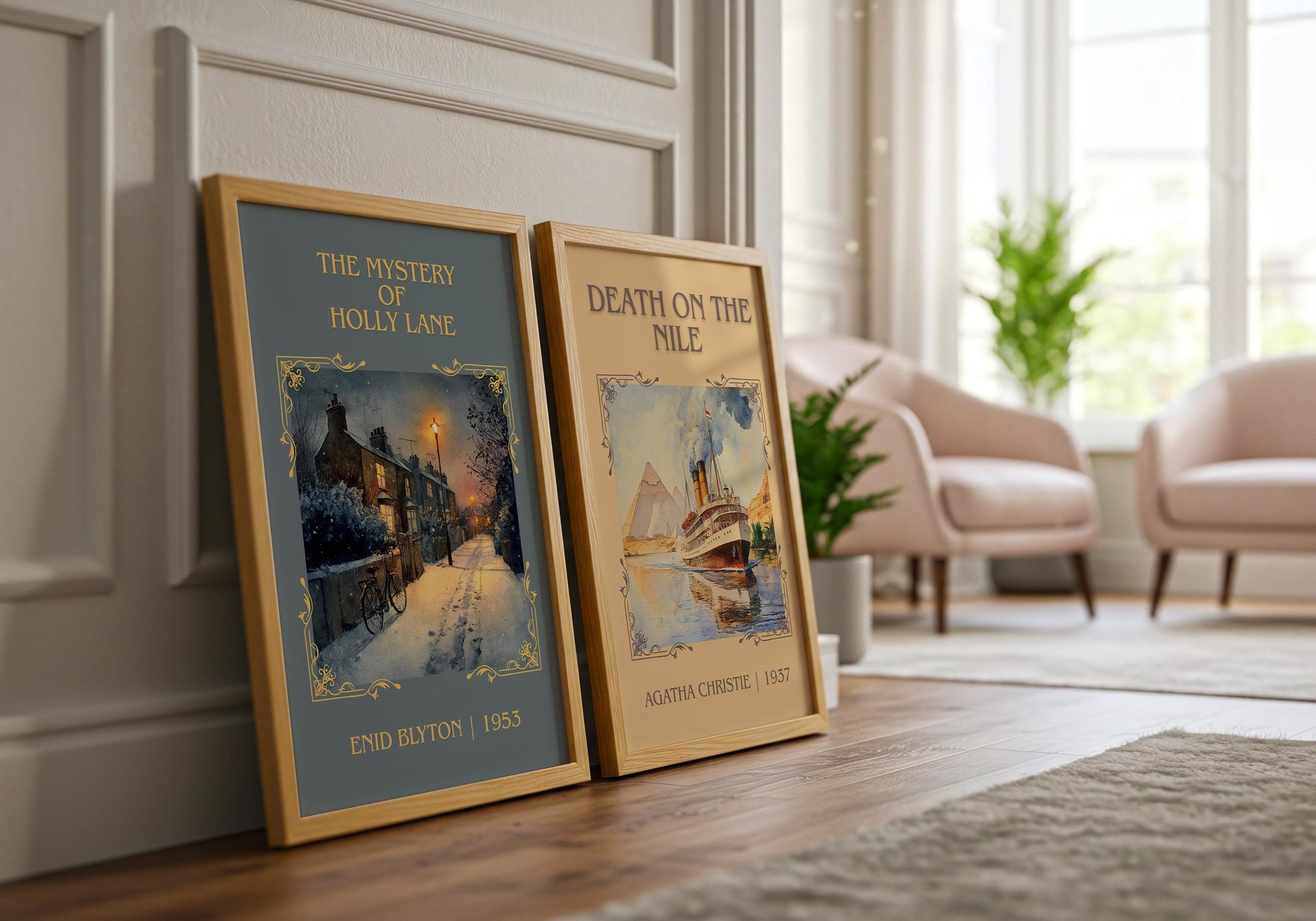 The Mystery Of Holly Lane by Enid Blyton | Descriptive Book Poster | Minimalist