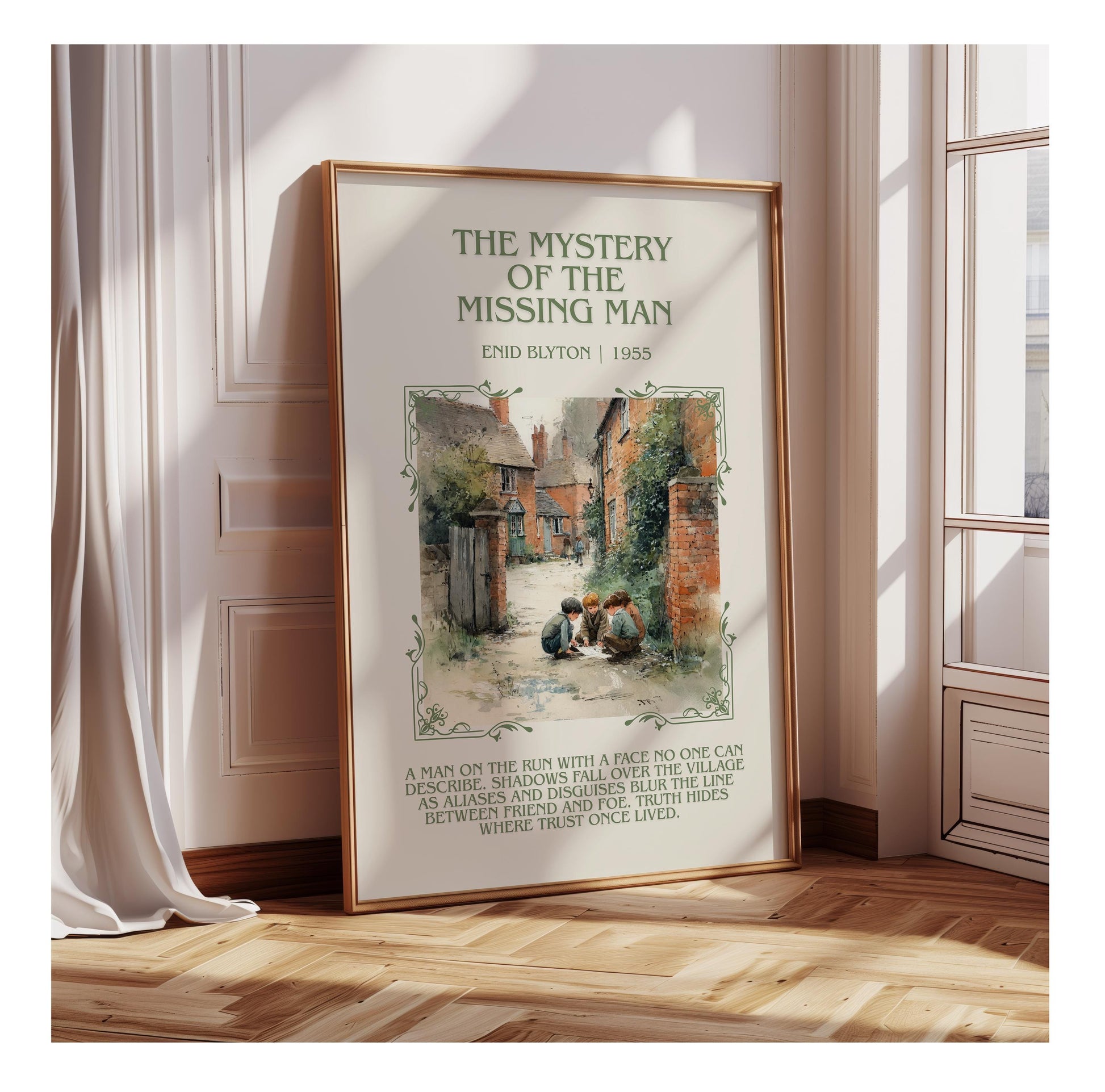 The Mystery Of The Missing Man by Enid Blyton | Descriptive Book Poster | Blurby