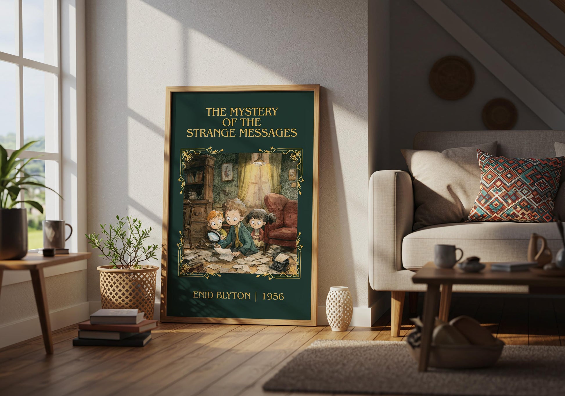 The Mystery Of The Strange Messages by Enid Blyton | Descriptive Book Poster | Minimalist