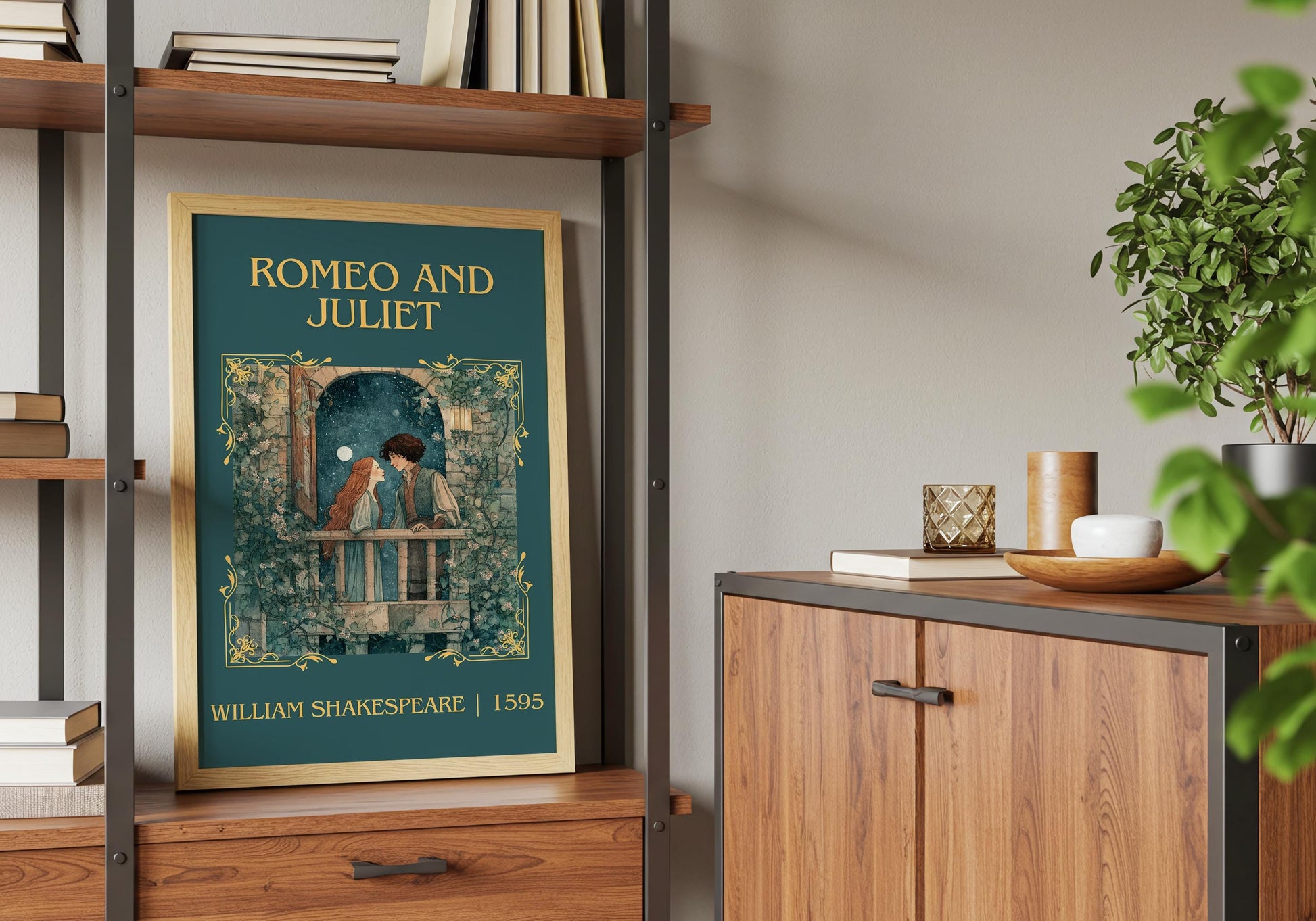 Romeo And Juliet by William Shakespeare | Descriptive Book Poster | Minimalist