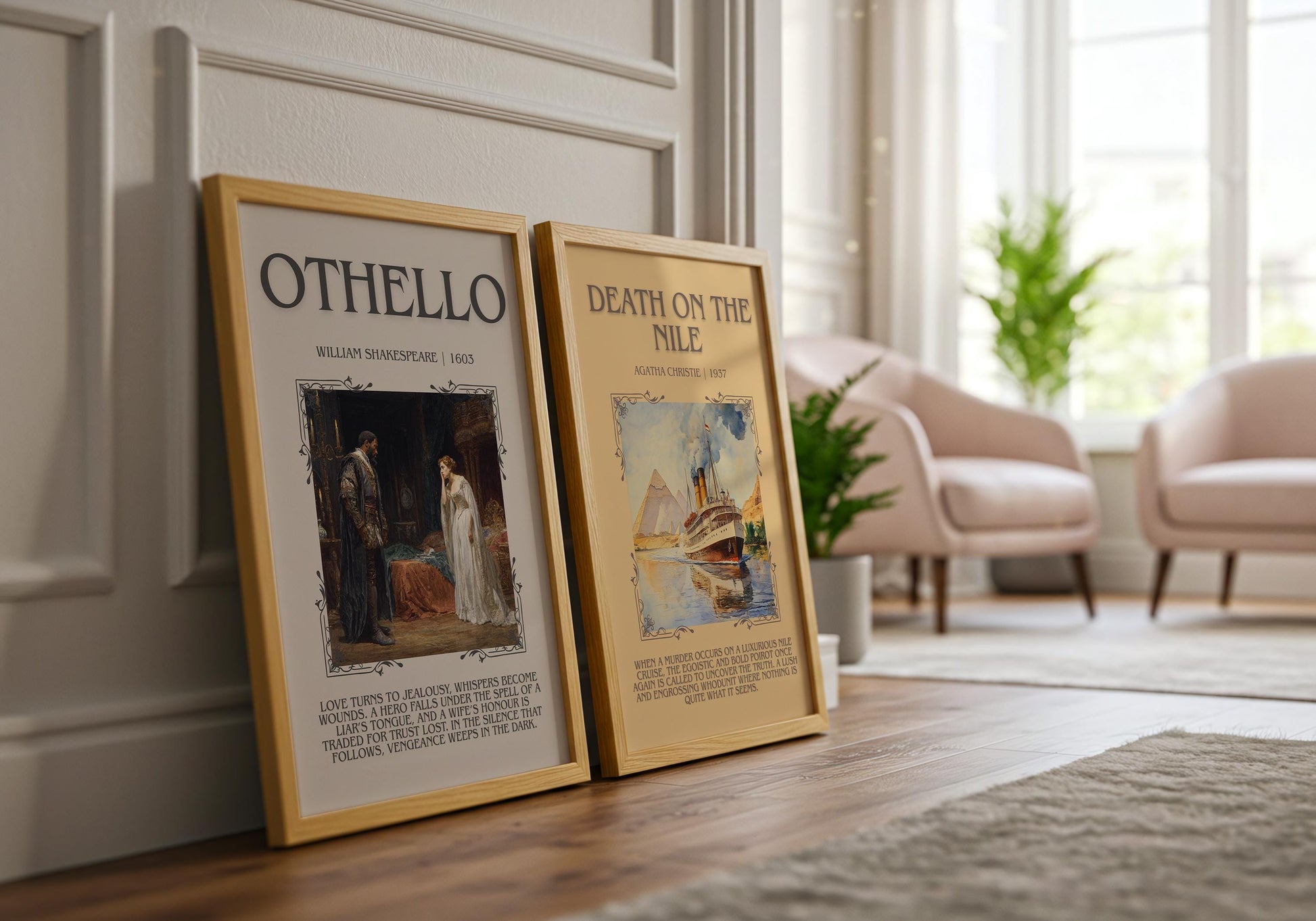 Othello by William Shakespeare | Descriptive Book Poster | Blurby