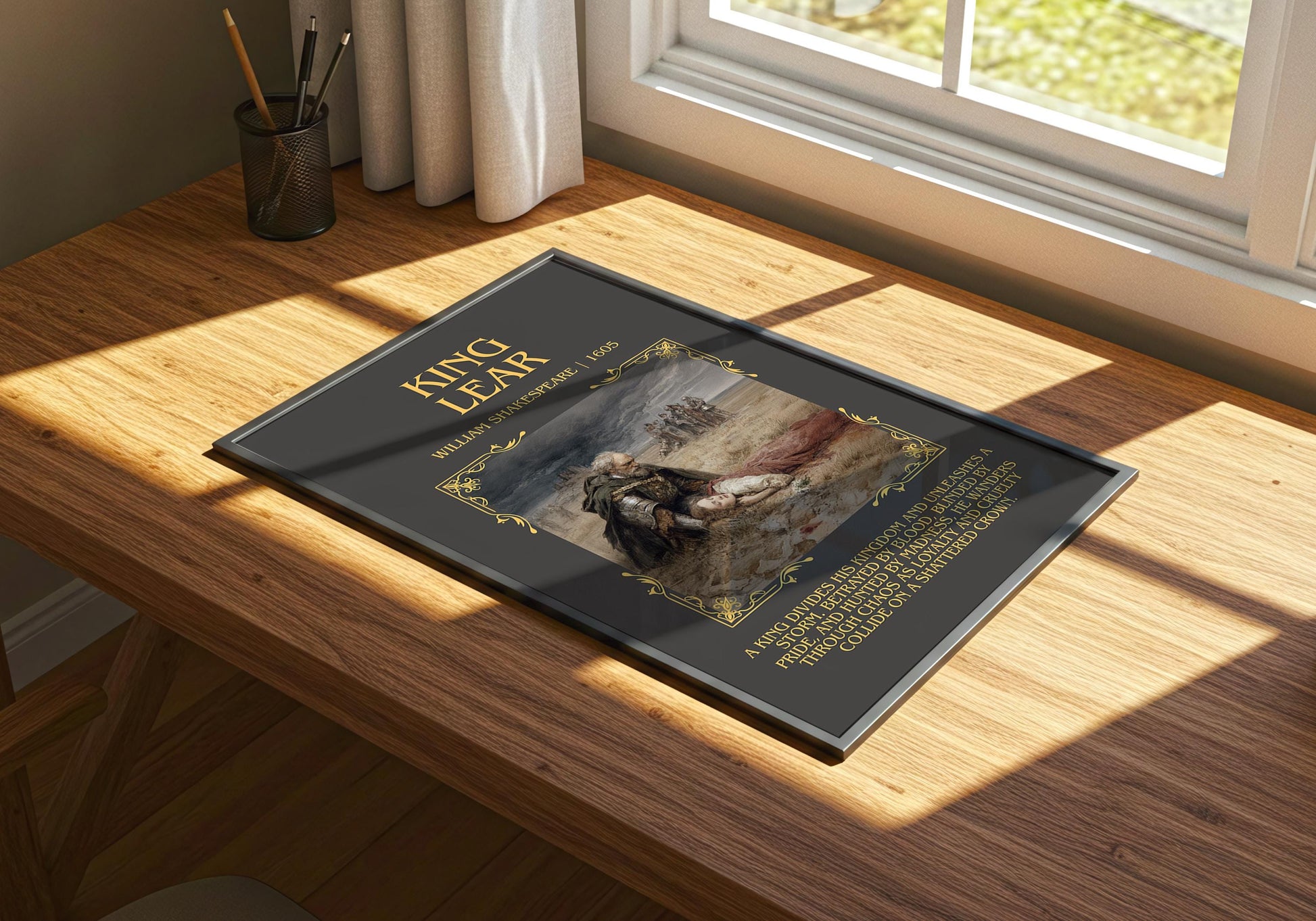 King Lear by William Shakespeare | Descriptive Book Poster | Blurby